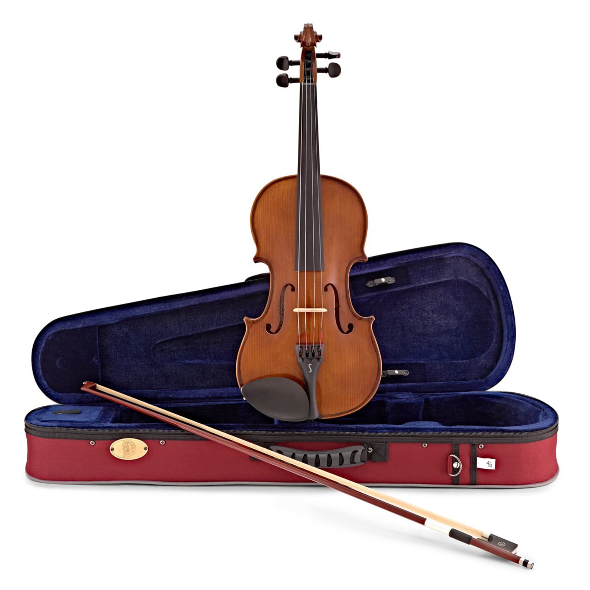 Stentor 4-String 3/4 Size Violin - Brown & Red Finish (1500 Model) | Ideal for Students & Beginners | Perfect for School Orchestras & Music Lessons