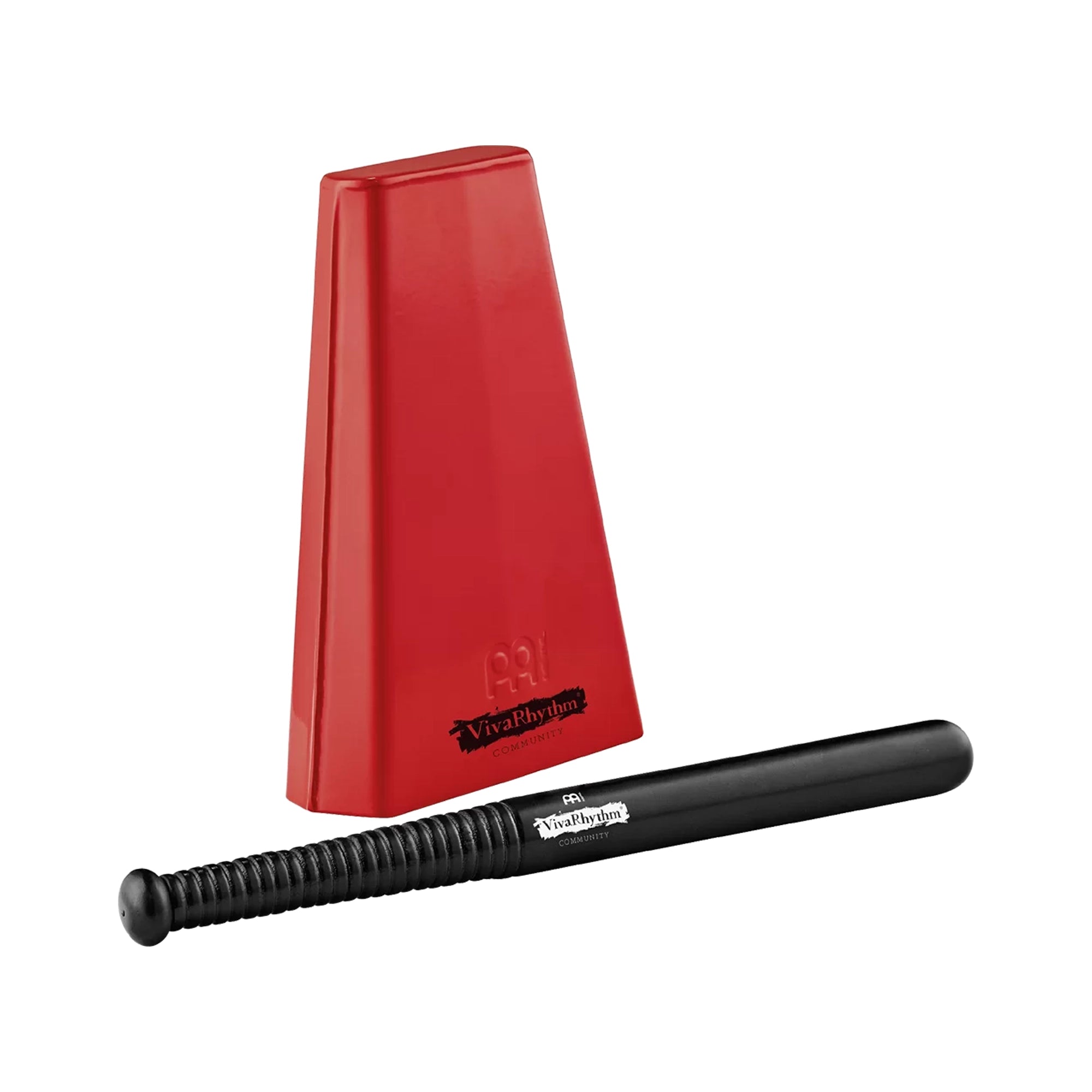 Premium Handheld Cowbell for Drum Circle - Red | Percussion Instrument for Music Lovers, Live Performances & Jam Sessions