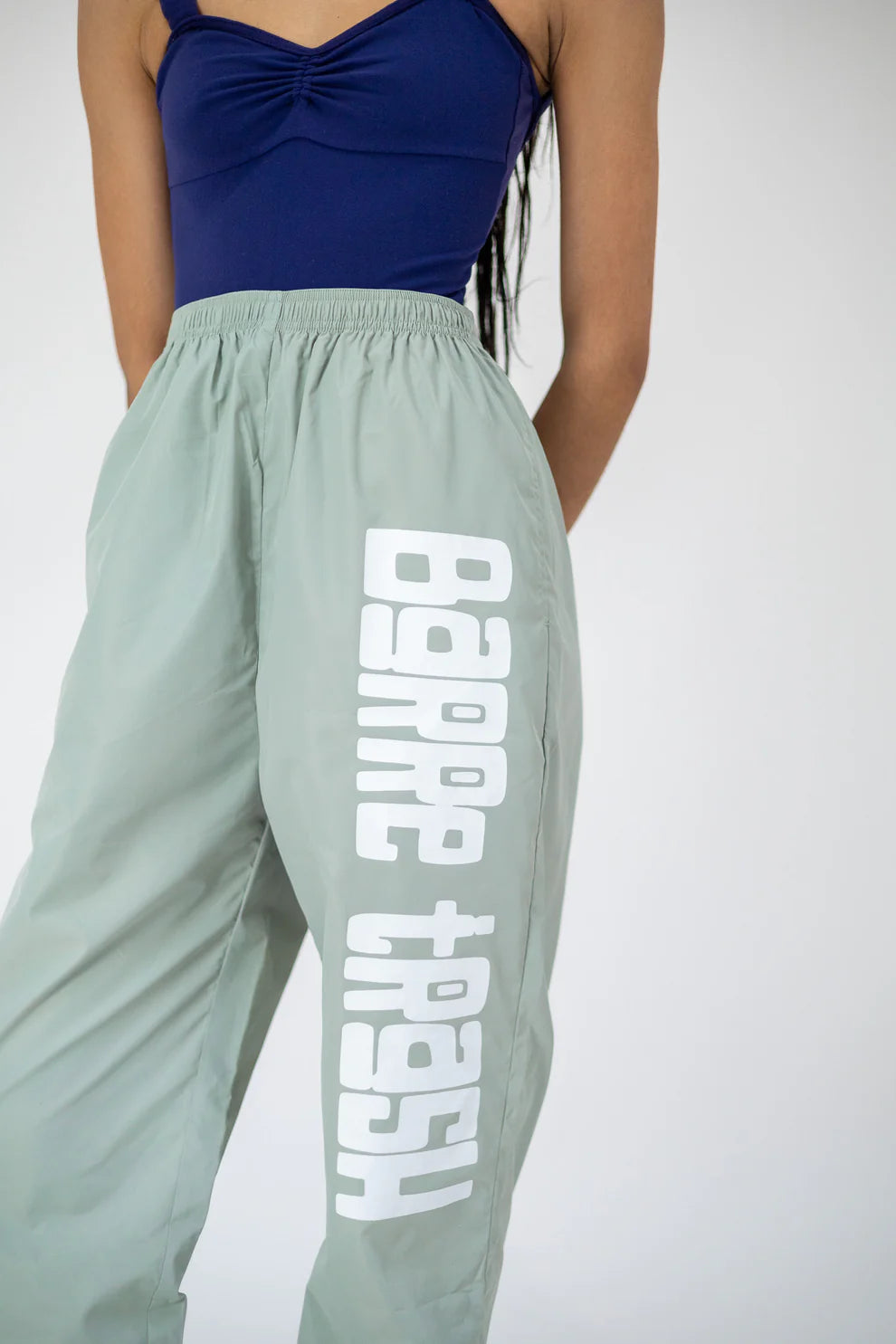 Barre Trash Bag Pants - Waterproof & Stylish Workout Leggings for Yoga, Dance & Gym - Trendy Fitness Apparel for Women