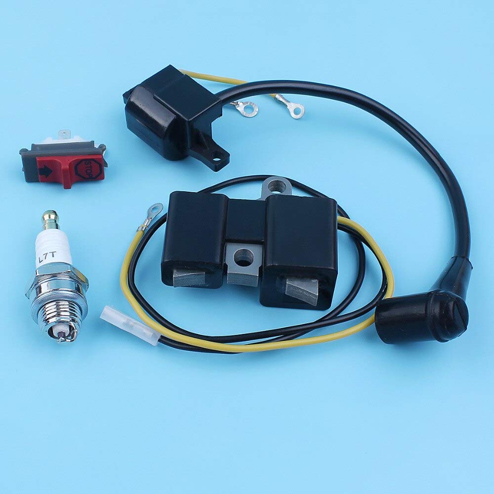 Husqvarna 61 66 266 162 & Jonsered 630 670 Super II Champ Chainsaw Ignition Coil Magneto Module Set (Part #501516201/501617201) - High-Performance Replacement Parts for Smooth Chainsaw Operation in Wood Cutting & Forestry Work