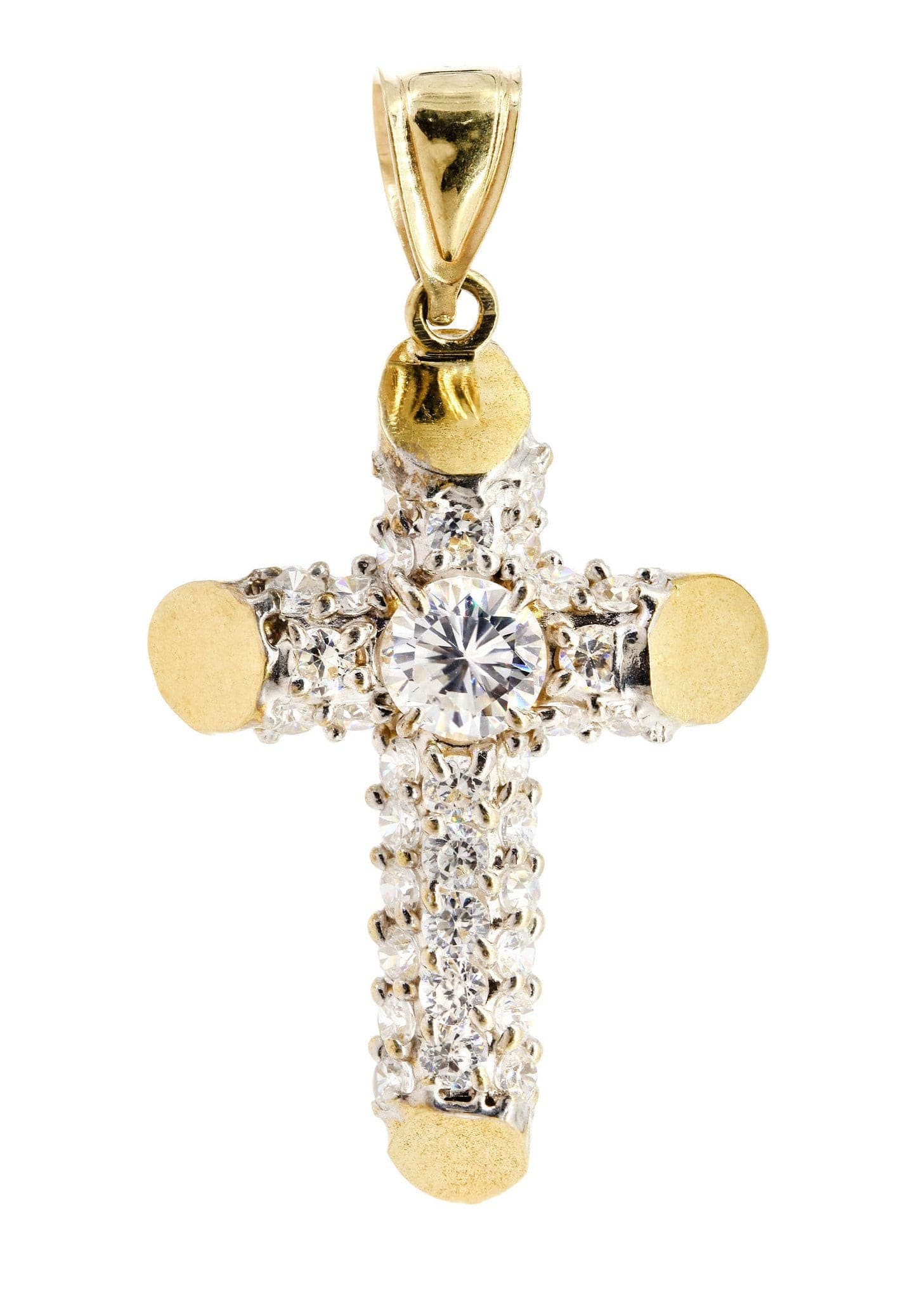 10K Gold Cross Pendant Necklace - 6.3 Grams Religious Jewelry for Women & Men - Perfect for Baptism, Confirmation & Everyday Wear