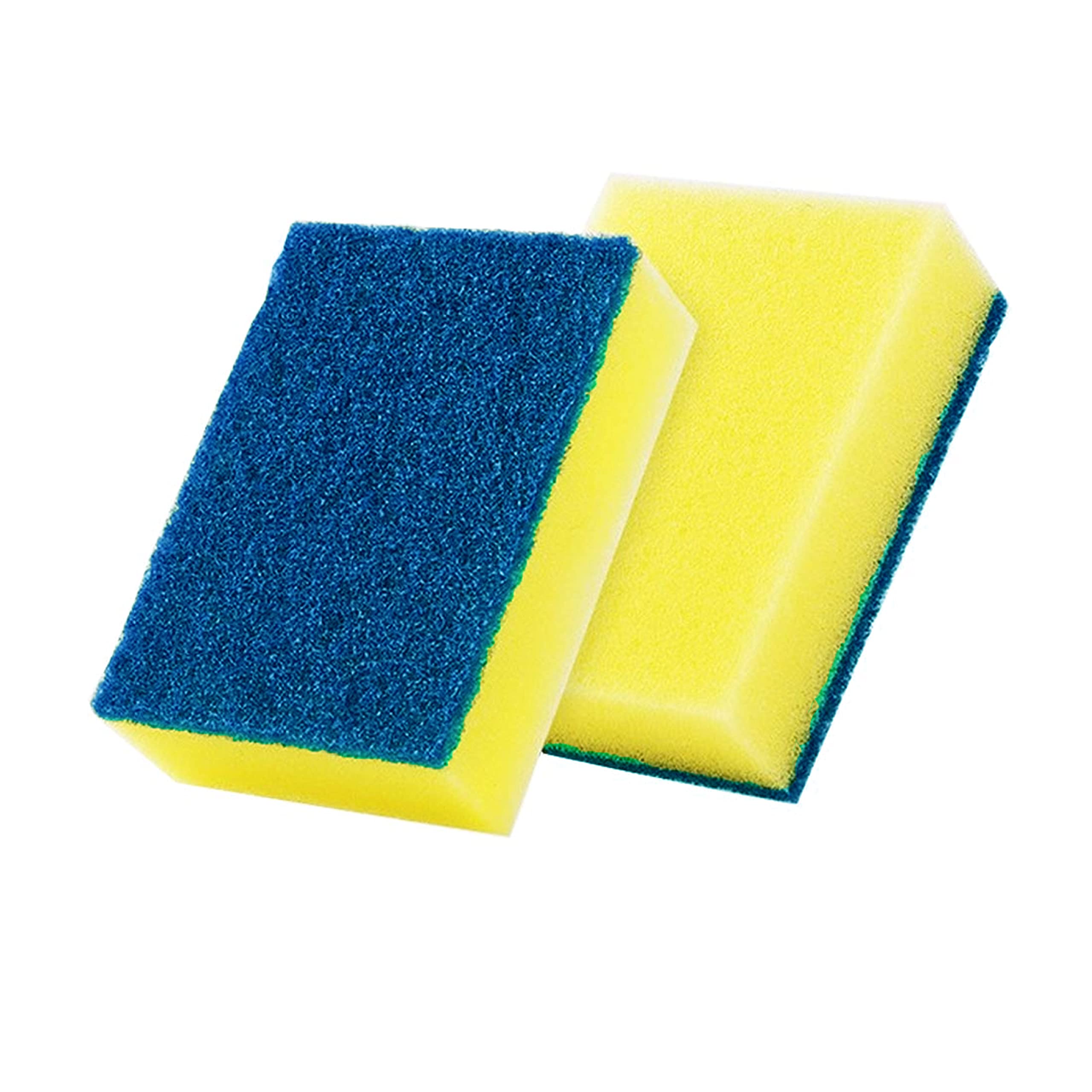 14 Heavy Duty Scrub Sponges for Kitchen - Tough on Stuck-on Grime & Stains - Non-Scratch Cleaning Pads for Pots, Pans, Dishes & Countertops - Multi-Surface Scrubber for Deep Cleaning