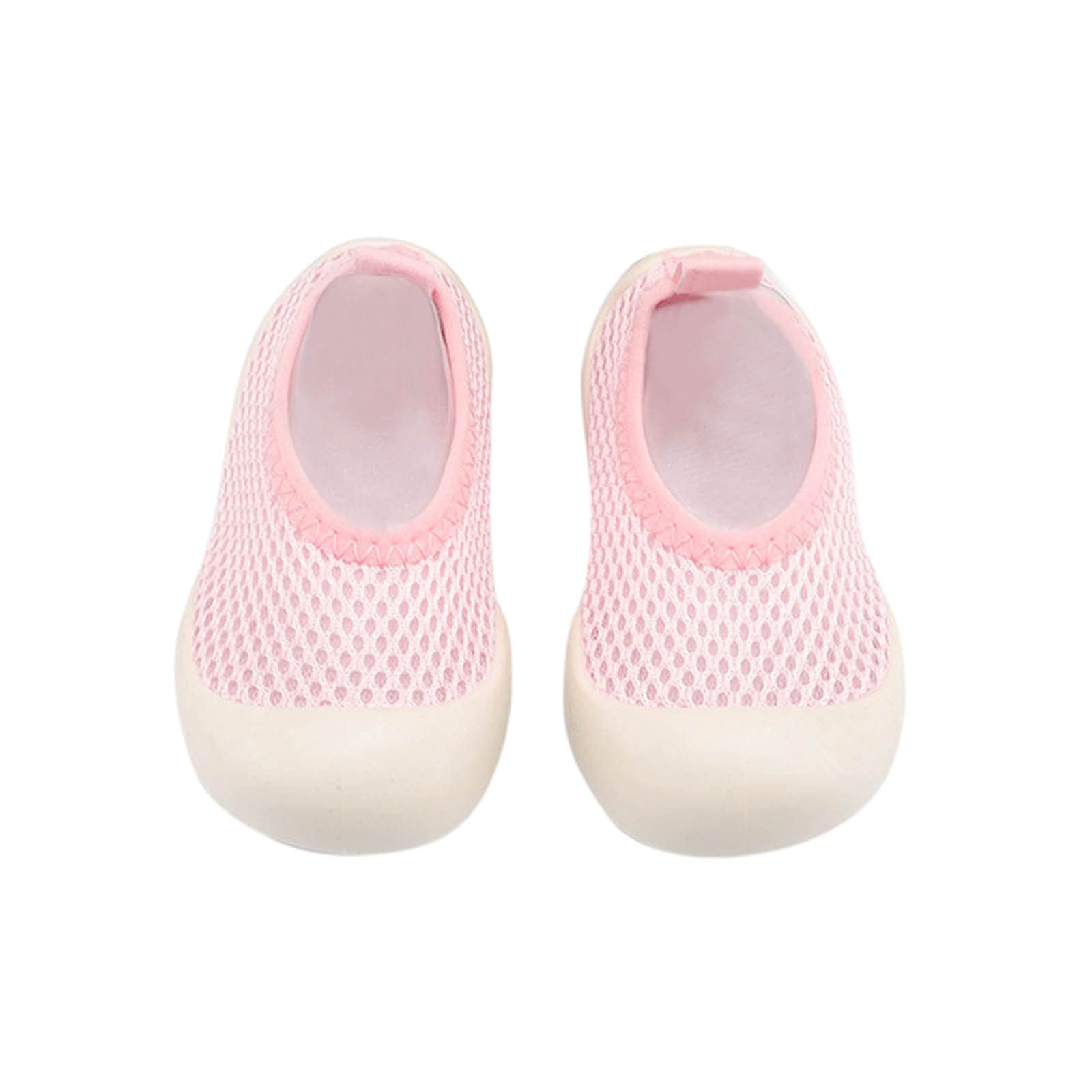 **Baby Size 7 Shoes - Soft Elastic Mesh Toddler Walking Shoes for Infants | Non-Slip Indoor & Daycare First Walkers | Perfect for Crawling, Playtime & Early Steps**