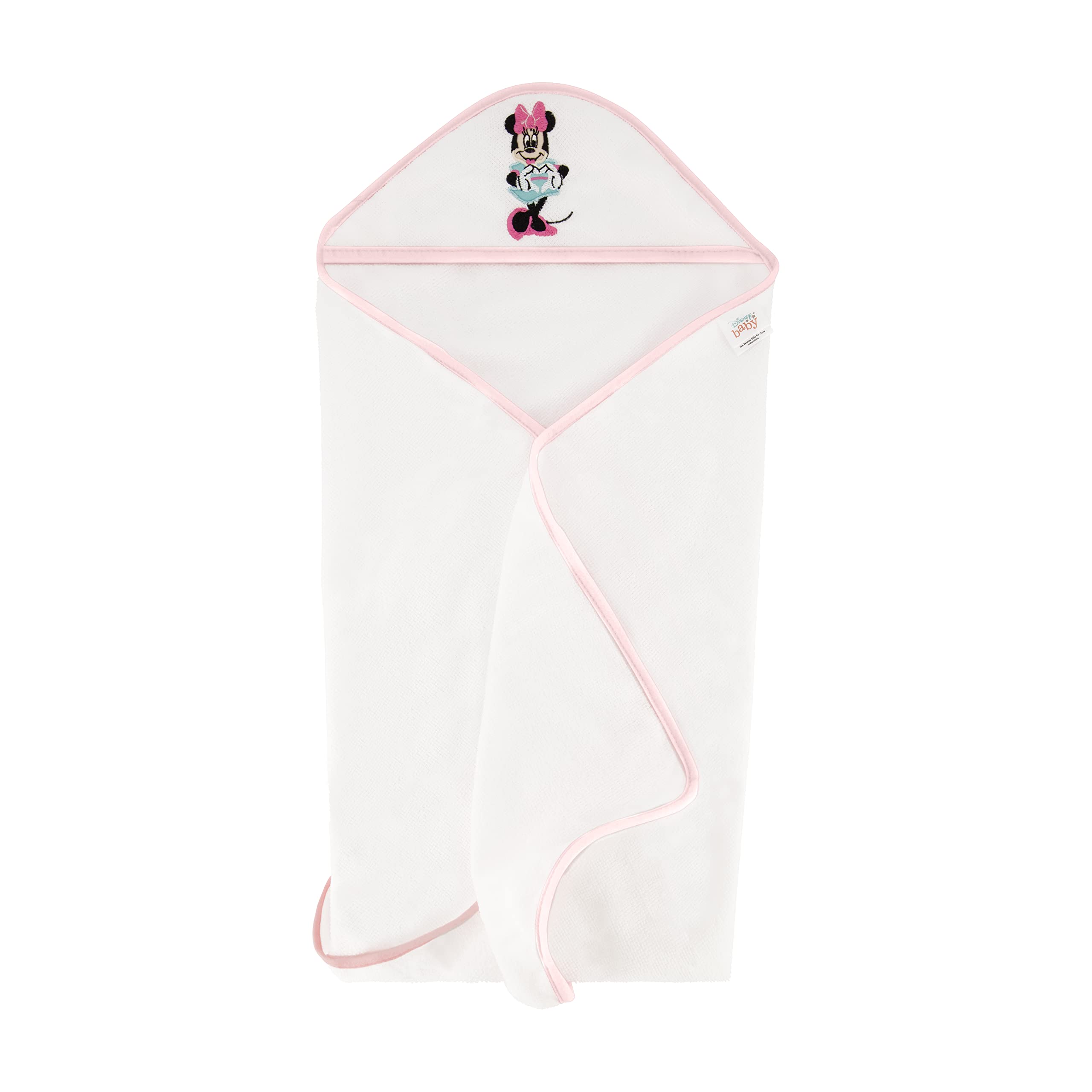 Disney Hooded Baby Towel Set - 2 Soft Bath Towels & 8 Washcloths for Newborns & Toddlers | Cute Character Design for Baby Girls & Boys | Perfect for Bath Time, Swimming & Nursery Care