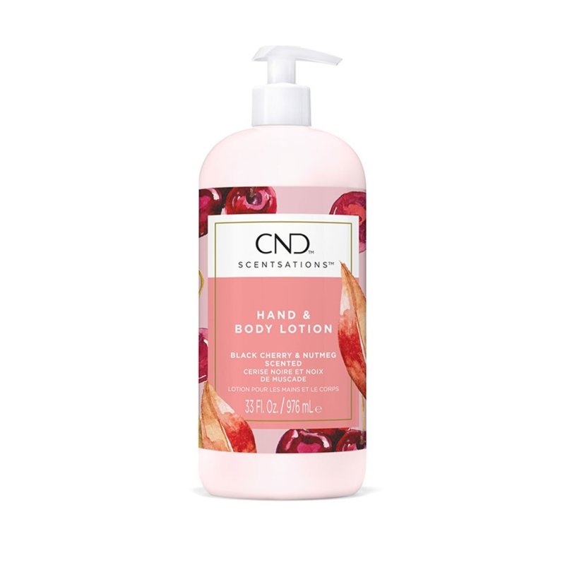 CND Scentsation Black Cherry & Nutmeg Moisturizing Body Lotion 33 fl oz - Hydrating & Nourishing for Dry Skin - Perfect for Daily Use & Spa Days