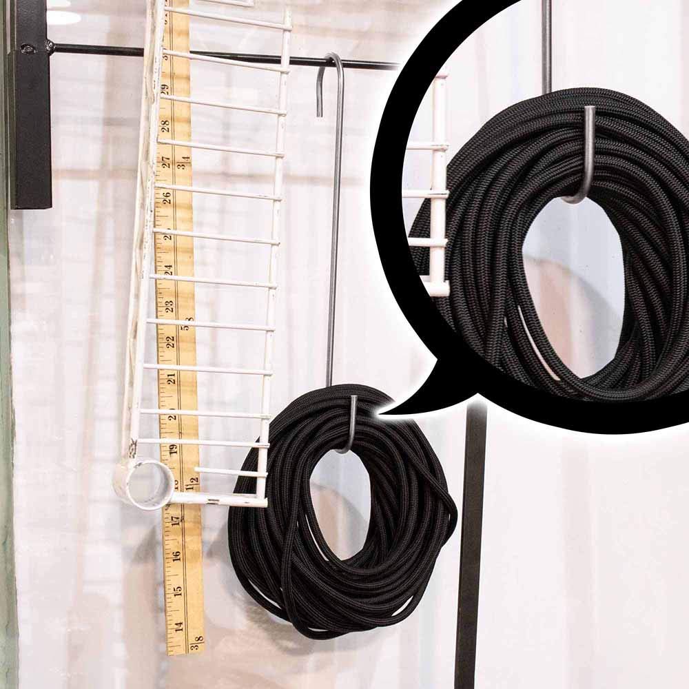 12 Inch Heavy Duty Metal S-Hooks (5 Pack) - Durable Hanging Hooks for Home, Garage, Closet & Outdoor Organization