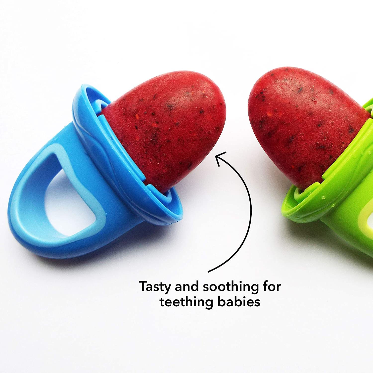 Nuby Garden Fresh Fruitsicle Frozen Pop Tray - 4 Handle BPA-Free Ice Pop Maker for Kids | Perfect for Summer Treats, Birthday Parties & Healthy Snacks