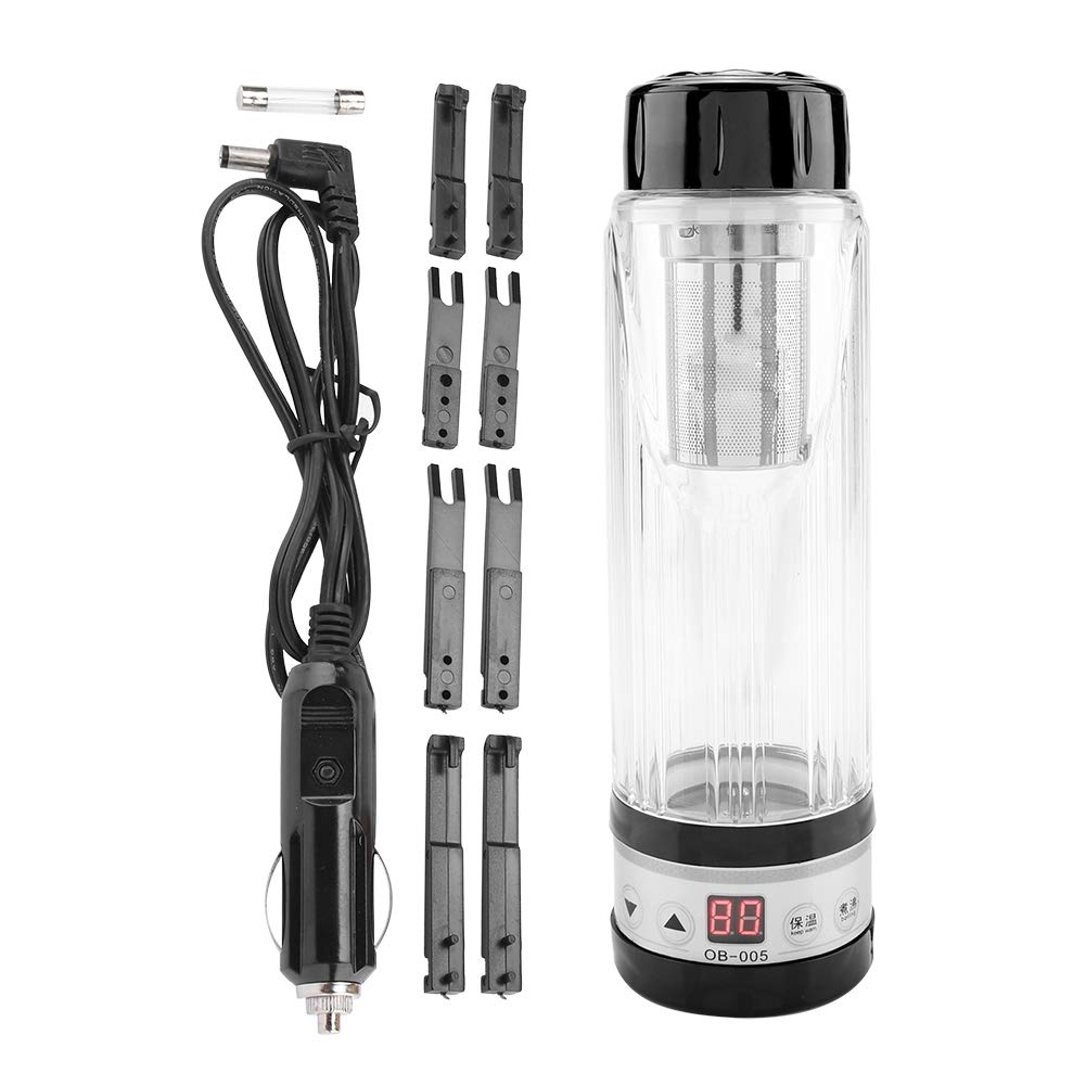 95W 420ml Portable Electric Car Kettle - Fast Boiling Travel Tea Mug for Coffee, Tea, Milk & Instant Noodles - Perfect for Road Trips, Camping & Office Use (#1)