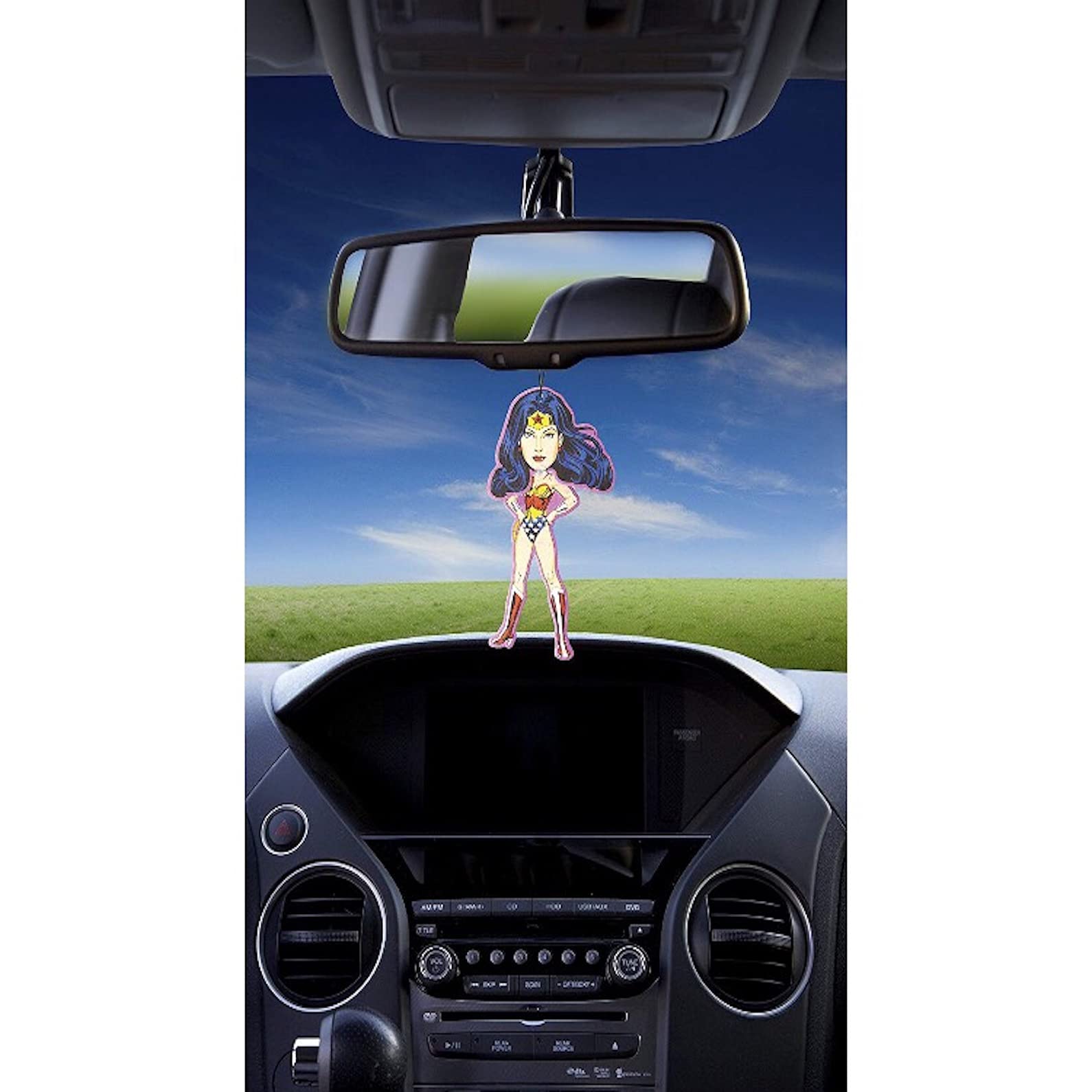 DC Comics Wonder Woman Car Air Freshener Wiggler (3 Pack) - Superhero Scented Hanging Decor for Cars, Trucks & Vehicles - Perfect for Comic Fans & Gift Giving