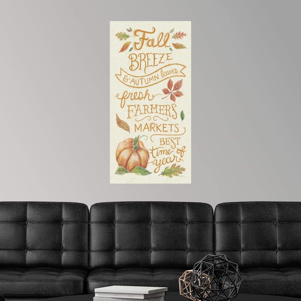 Harvest Chalk X Linen Wall Decal - Farmhouse Artwork for Home Decor | Perfect for Living Room, Bedroom & Nursery Wall Stickers