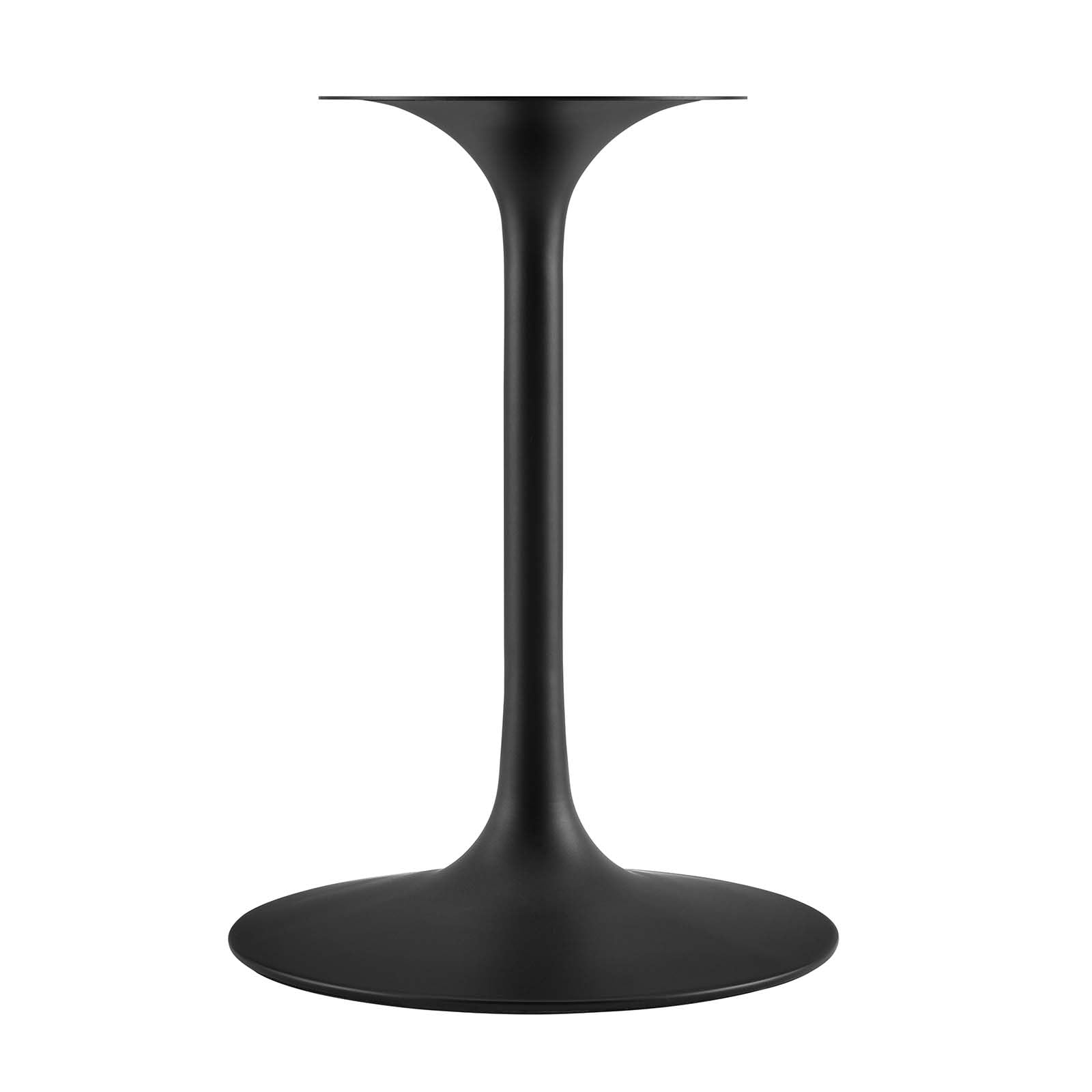 Modway Lippa 24 Inch Square Wooden Dining Table with Black Metal Base - Modern Kitchen & Small Space Dining Room Furniture for Apartments & Breakfast Nooks