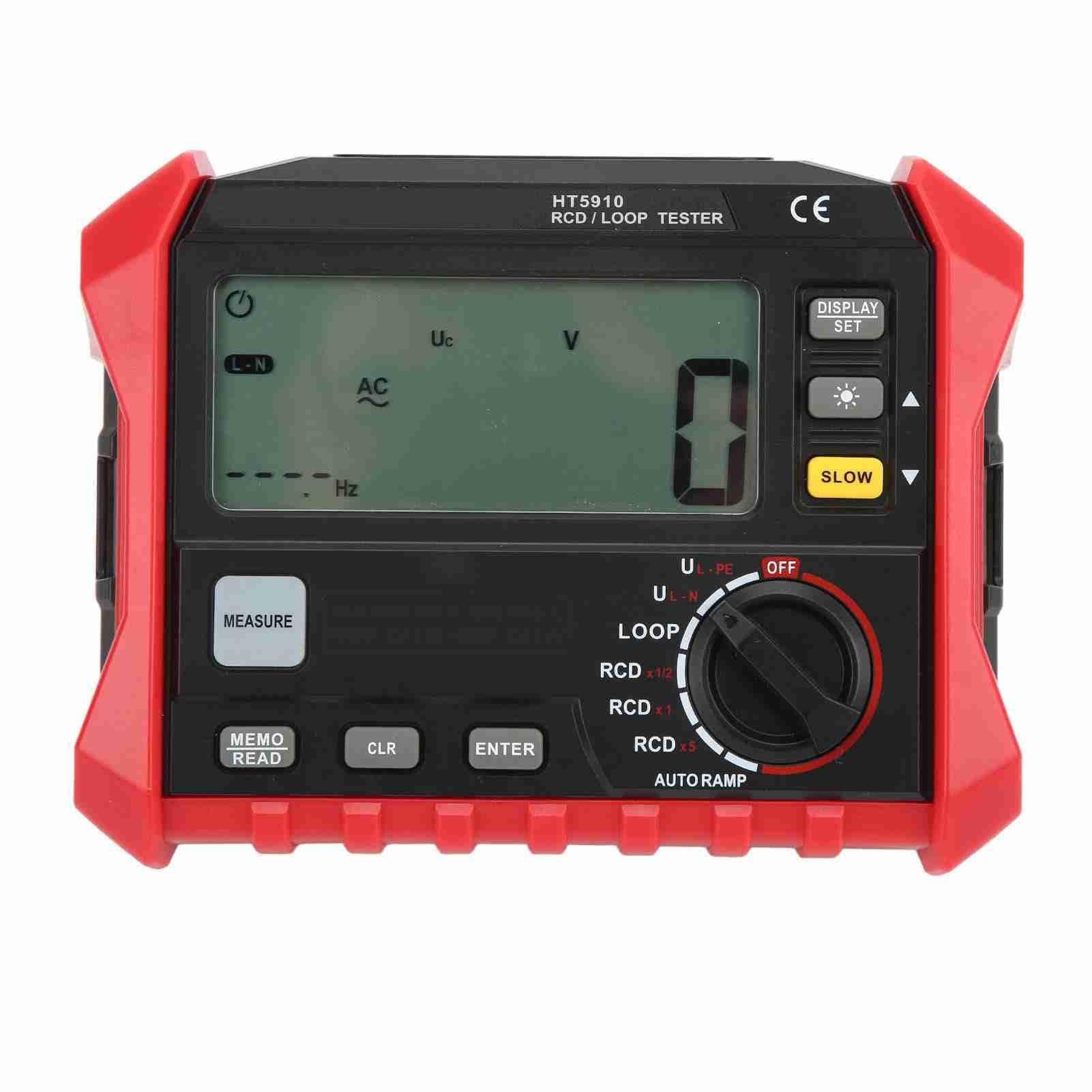 Digital Insulation Loop Tester - Auto Ranging RCD Test Meter for Electrical Safety Checks | Professional Electrician Tool for Home & Industrial Wiring Diagnostics