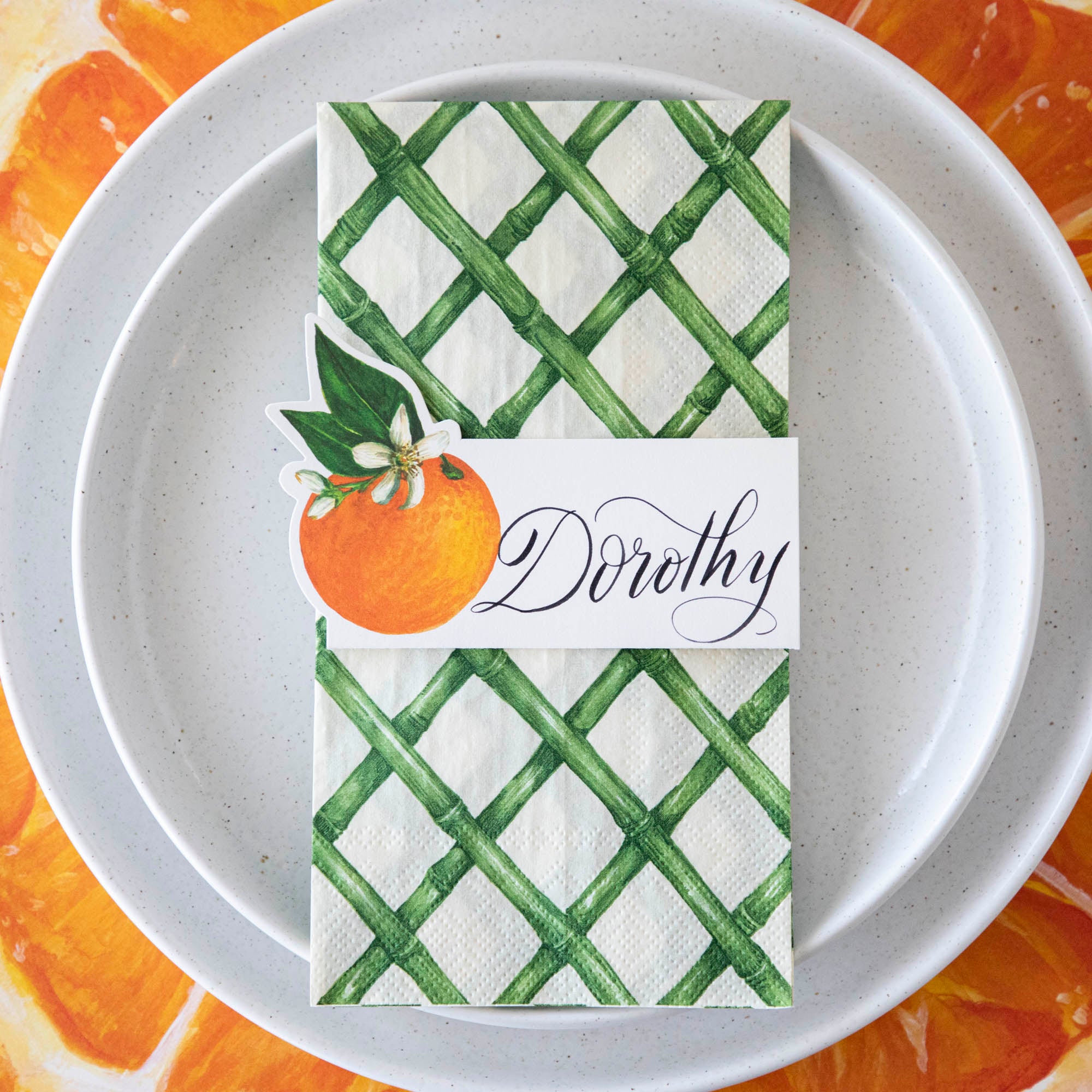 Eco-Friendly Green Lattice Pattern Paper Napkins for Party, Wedding & Dinner - 100% Biodegradable Decorative Guest Napkins