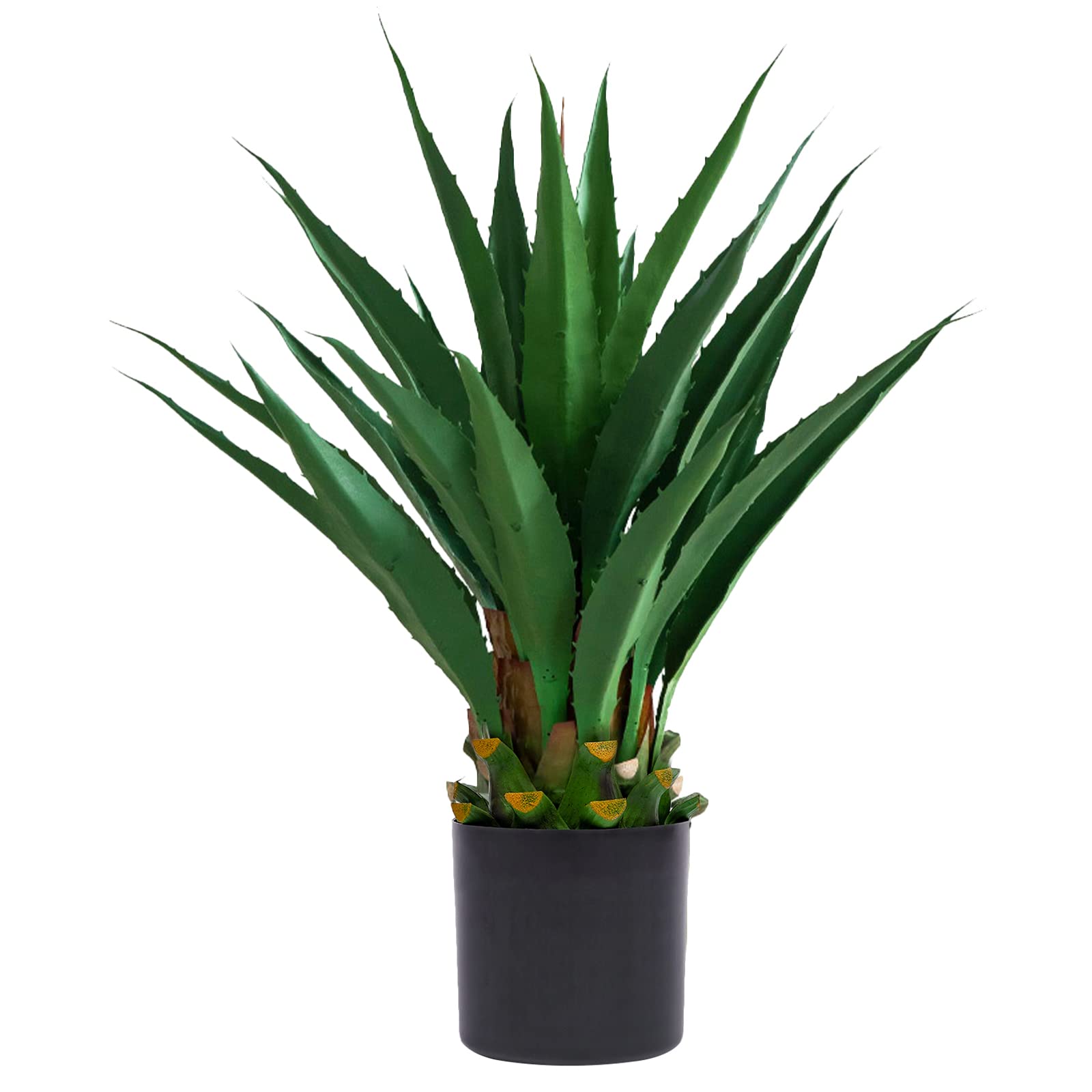 Nearly Natural 3' Spiked Agave Artificial Plant in Pot - Realistic Fake Succulent for Home, Office Decor - Perfect Housewarming Gift & Indoor Greenery - Ideal for Living Room, Bedroom, or Workspace Decorations