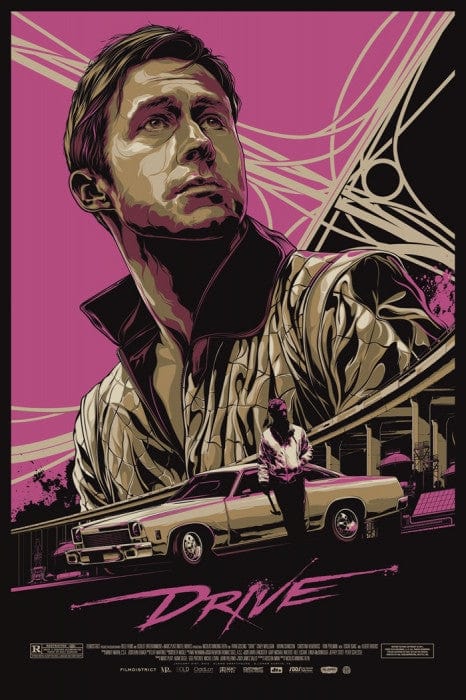 Drive Movie Ken Taylor Poster - Vintage Movie Wall Art for Home & Office Decor - Perfect for Film Lovers & Pop Culture Enthusiasts