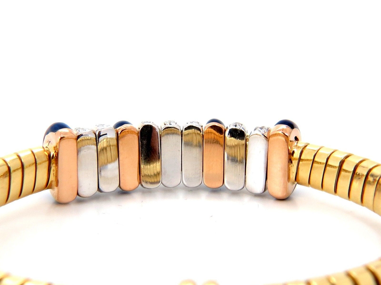 1.50CT Diamond Ladies Accordion Bangle Bracelet with Floating Rings - 18K Gold Elegant Jewelry for Women, Perfect for Parties, Weddings & Special Occasions
