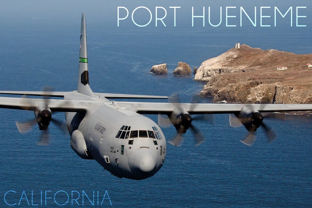 Hercules Airplane Photograph 51811 - Signed 24x36 Art Print - Wall Decor Poster - Port Hueneme California Aviation Art - Perfect for Home Office & Man Cave Decor