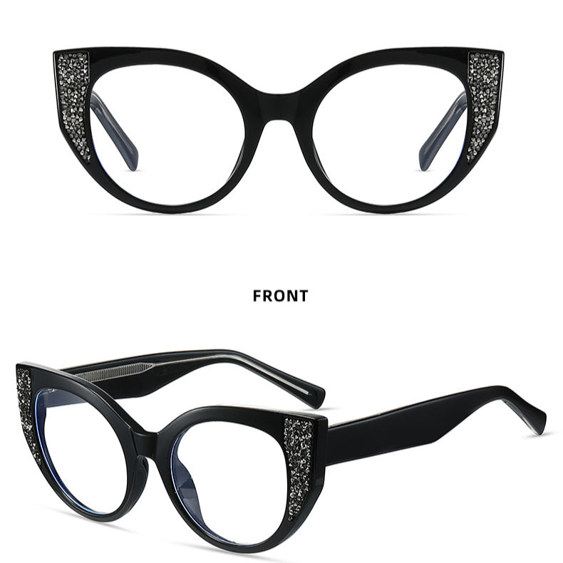 Stylish TR90 Cat Eye Glasses for Women - Lightweight & Durable Eyewear for Reading, Driving, and Fashion Accessories