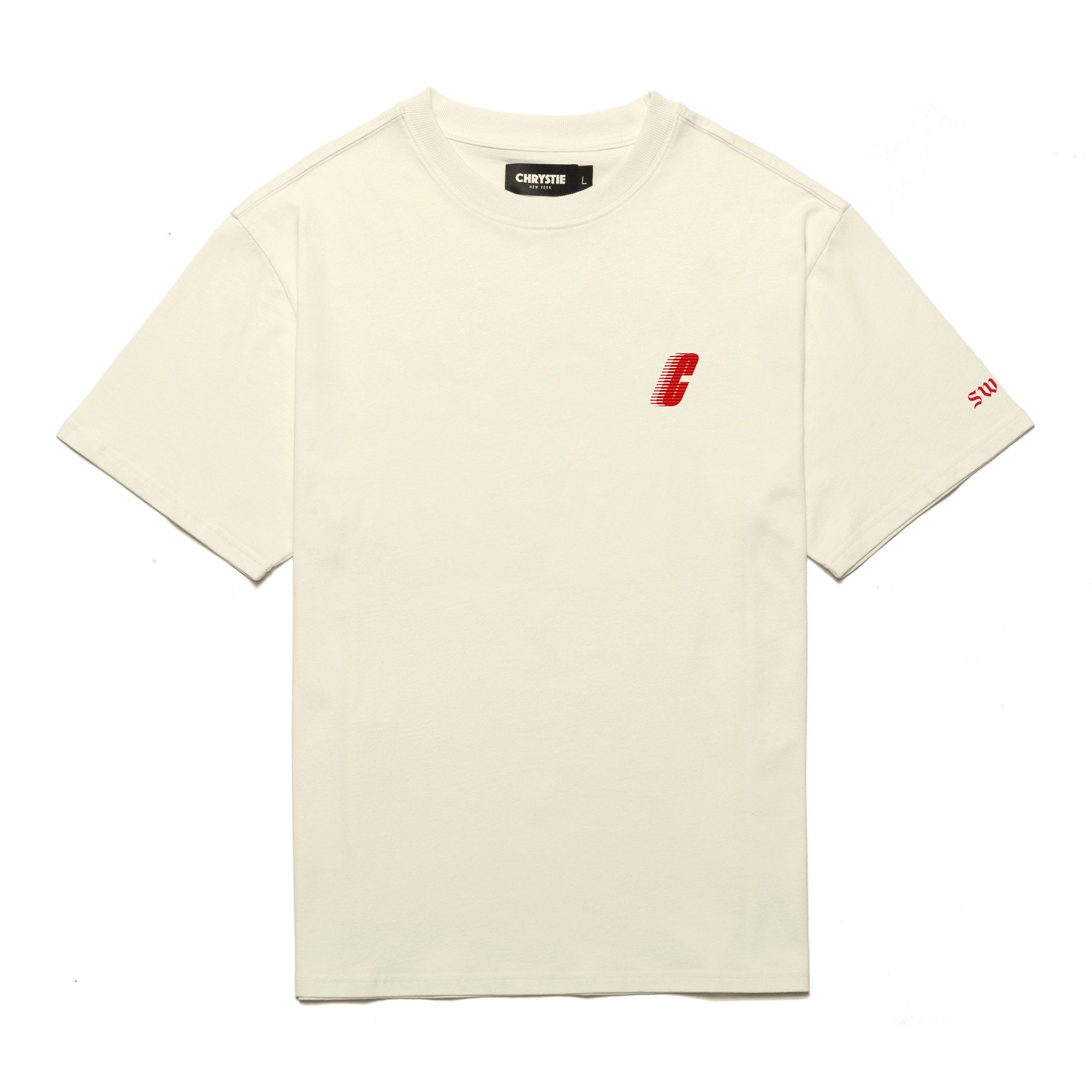 Chrystie NYC x Soho Warriors SWFC FNL Warrior T-Shirt in Cream | Stylish Graphic Tee for Streetwear & Casual Outfits