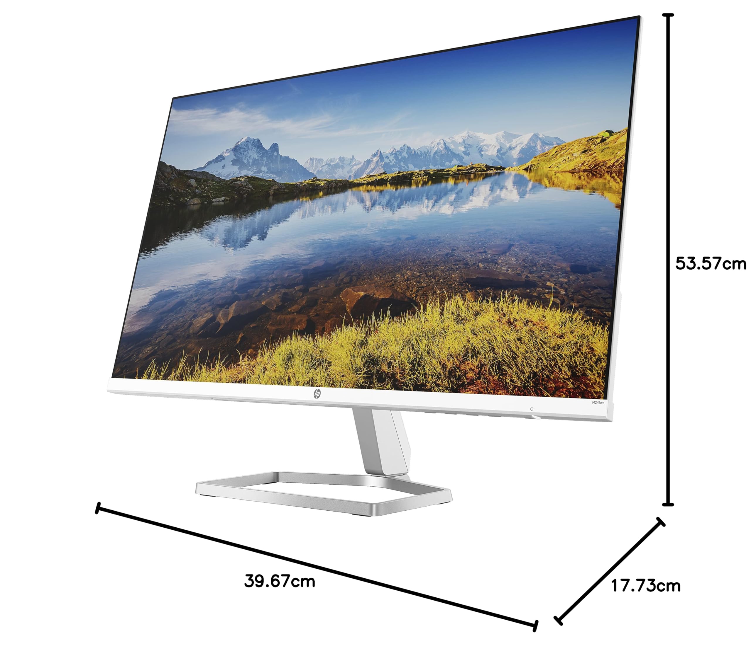 HP M24fwa 23.8-inch Full HD IPS Monitor - 1080p, 75Hz, VESA Mountable, Ultra-Thin Bezel - Perfect for Home Office, Gaming & Productivity