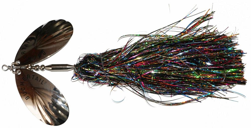 Premium #8 Twin Tinsel Bucktail Jig - Best for Saltwater Fishing Lures, Bass & Trout Fishing Accessories - Perfect for Fly Tying and Freshwater/Saltwater Angling
