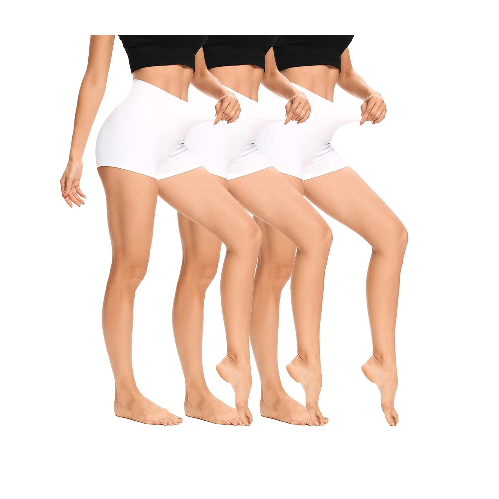 LXNMGO High Waist Yoga Shorts for Women - 2