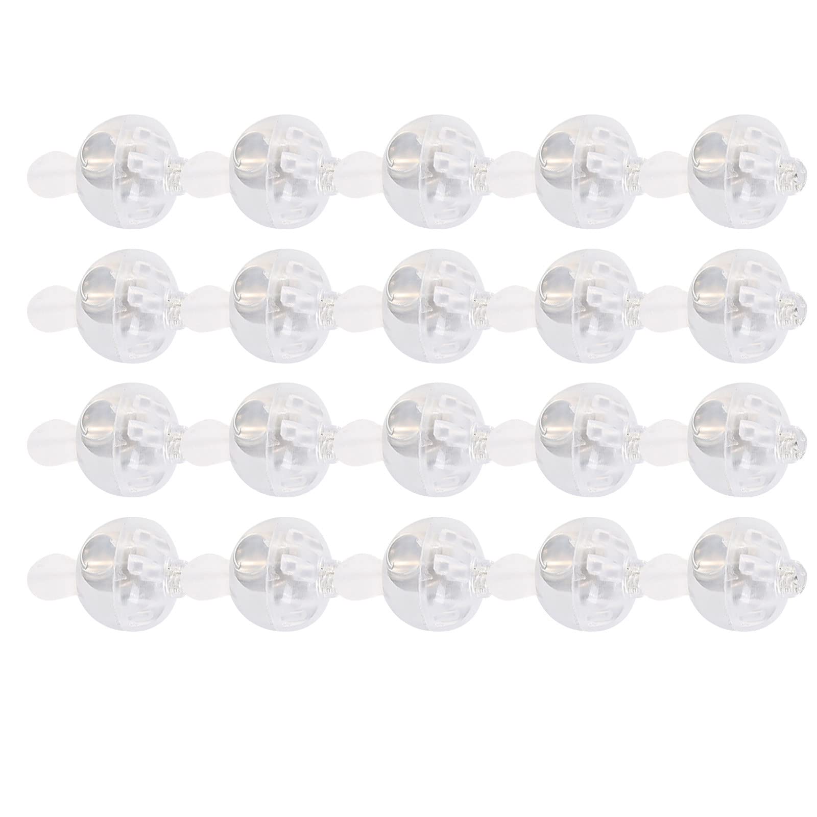 FABFEGU Glow in the Dark Party Supplies - 50pcs Luminous Ball Lights, Decorative Cup Hats with Funny Faces for Birthday, Halloween & Christmas Celebrations