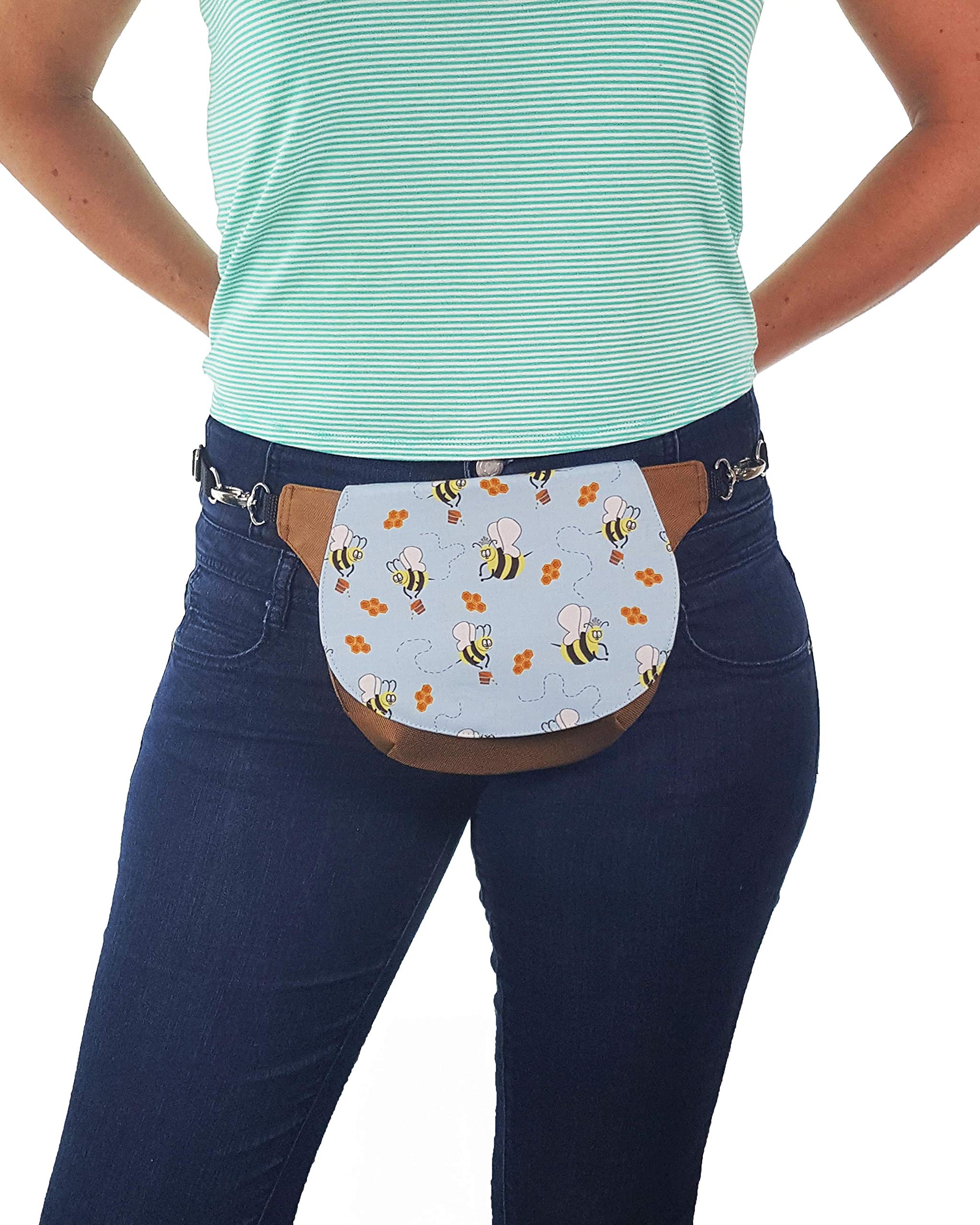 Queen Bee Fanny Pack - Stylish Honey Bees Hip Bag for Women | Perfect for Outdoor Activities, Travel & Festivals