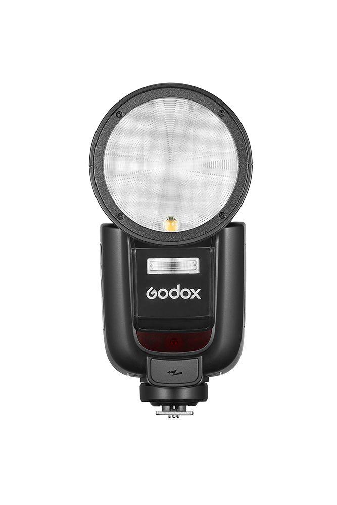 Godox V1Pro TTL Round Head Flash for Nikon DSLR Cameras | Rechargeable Li-ion Battery | Professional Photography Lighting for Portraits, Events & Studio Shoots
