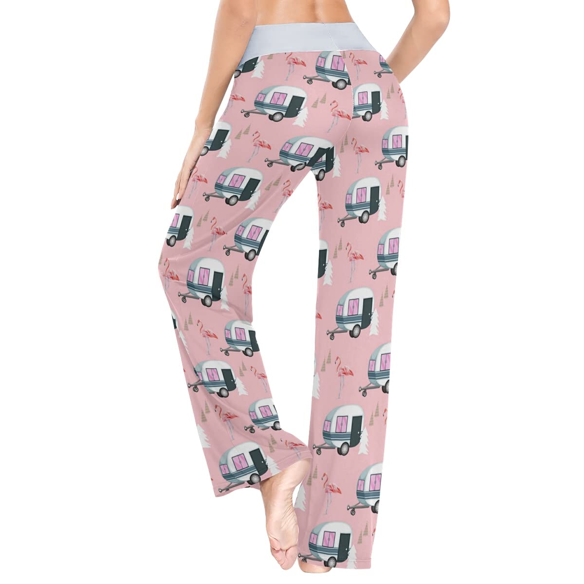 Women's Loose Comfortable Pajama Pants - Soft Drawstring Palazzo Wide Leg Lounge Pants for Sleep, Yoga & Home Relaxation