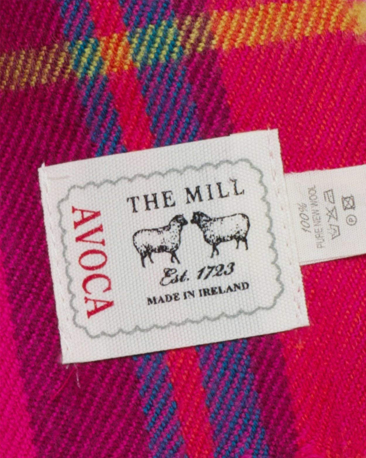 Avoca Pure Wool Scarf - Authentic Irish Made, Soft & Warm Hot Pink Winter Accessory for Women - Perfect for Cold Weather, Gift Giving & Fashion Styling