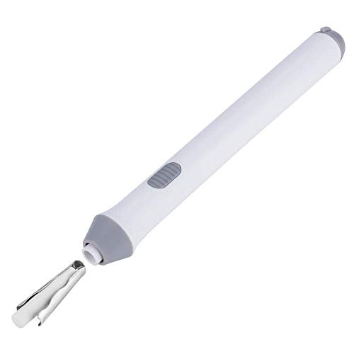 Electric Eraser Kit - Battery Operated Automatic Pencil Eraser with 20 Refills - Detailer Tool for Artists, Sketching, Drafting & Graphite Pencils (White) - Perfect for Art Projects, Technical Drawings & School Work