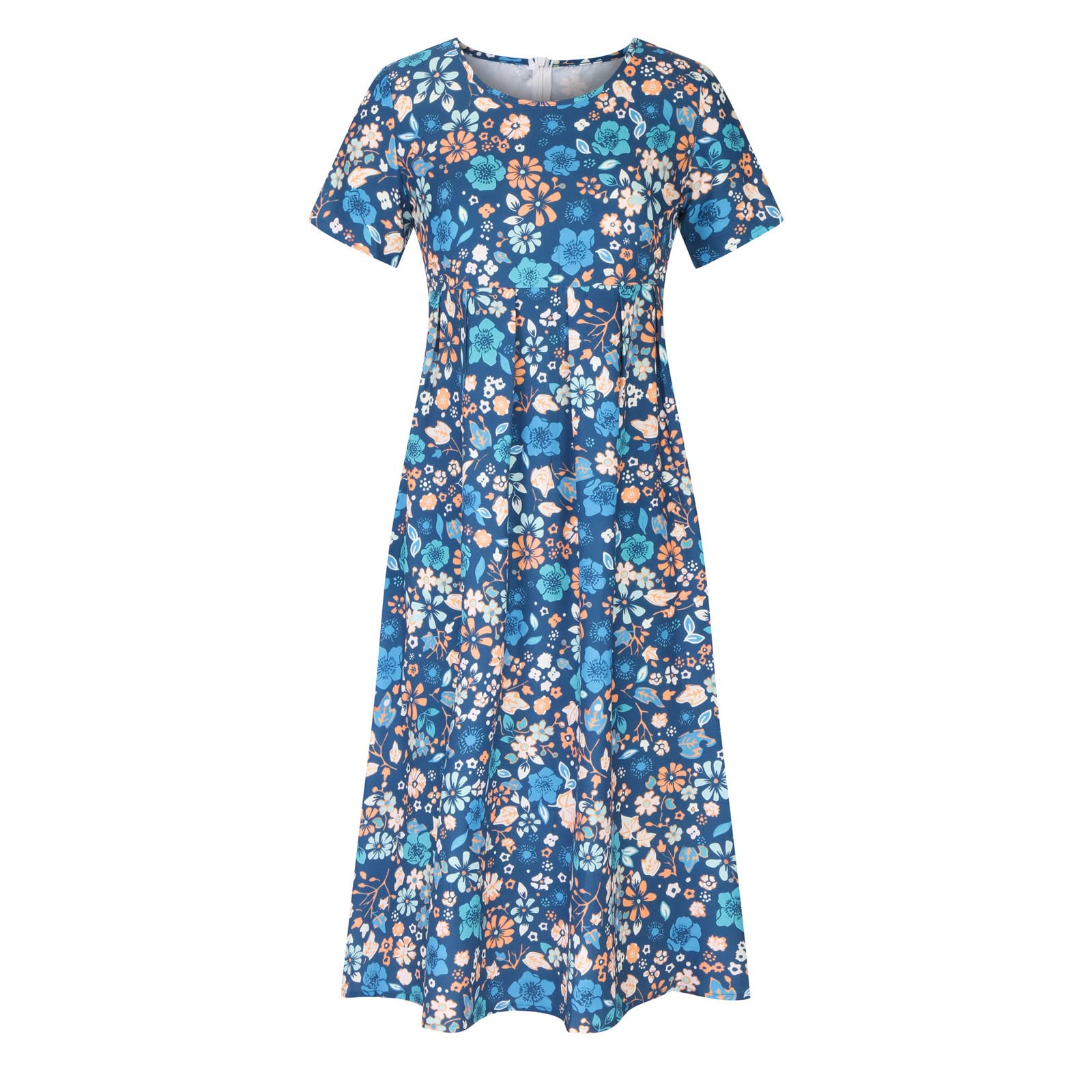 2025 Trendy Women's Summer Dresses - Plus Size Casual Floral Boho Shirt Dress with Pockets | Perfect for Beach Vacations, Garden Parties & Spring Outings