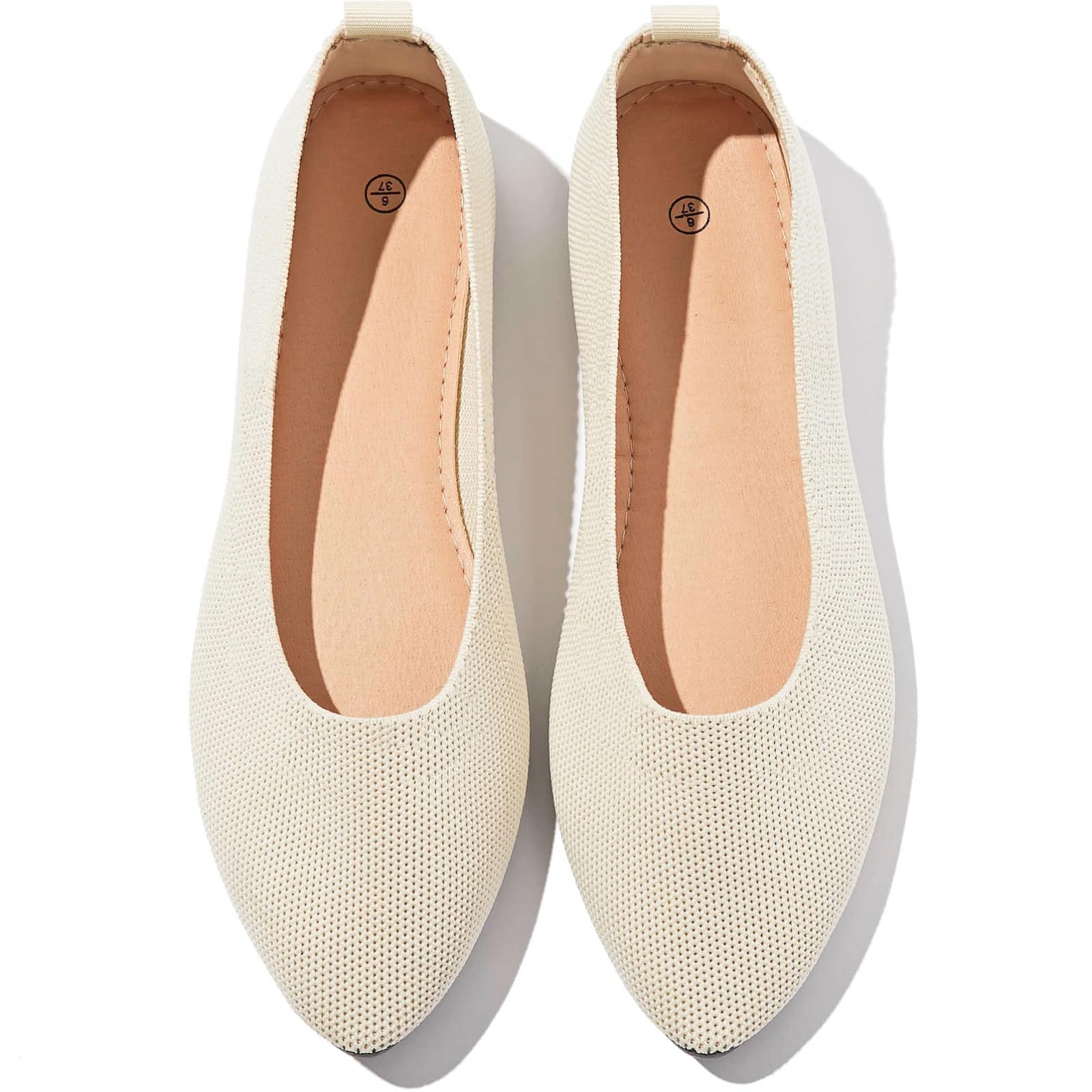 Shupua Women's Pointed Toe Ballet Flats - Comfortable Slip On Dress Shoes for Women, Black | Perfect for Office, Wedding & Casual Wear