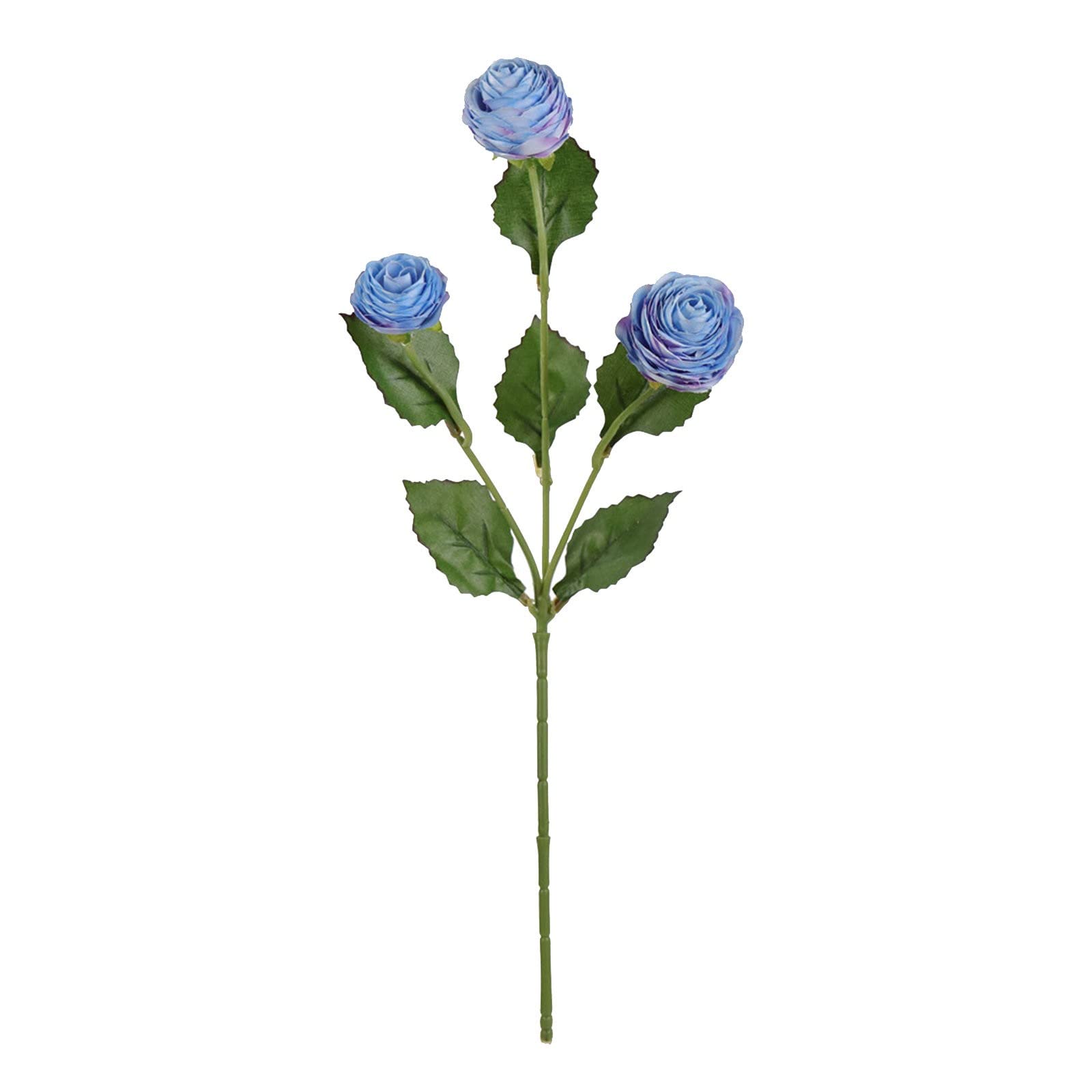 Artificial Silk Rose Bouquet - Realistic Fake Floral Arrangement for Wedding, Home Decor, Party Centerpieces (Blue, One Size) - Perfect for Bridal Shower, Table Decorations & Romantic Gift Giving