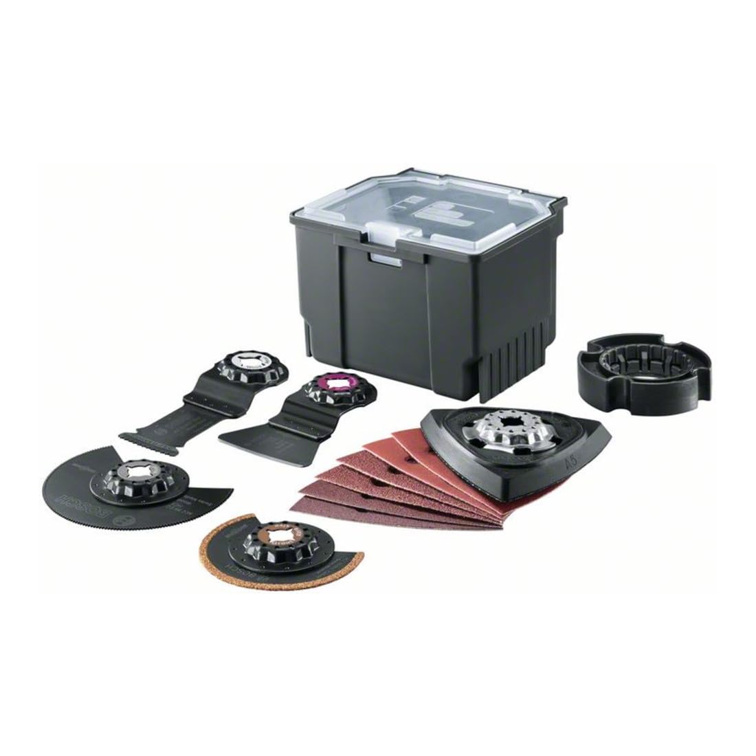 Bosch Universal Project Set 12 Pieces Mix & Match PMF 250 CES Small Accessory Box, Black – Perfect for DIY Home Improvement and Garden Maintenance