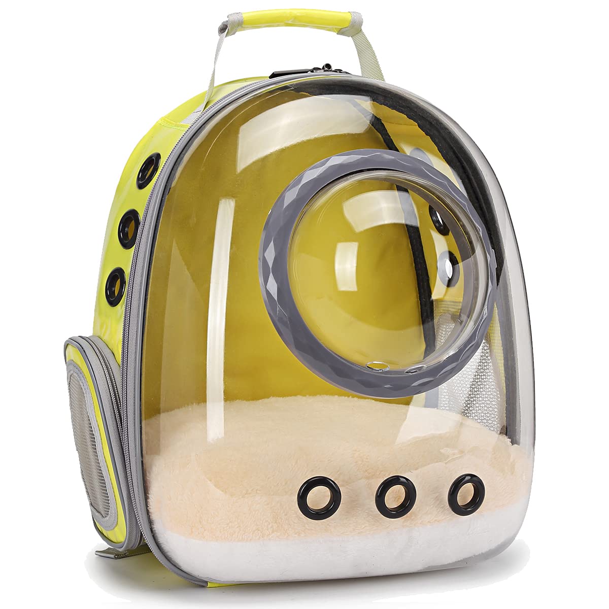 Bubble Cat Backpack Carrier for Small Pets - Airline Approved Waterproof Pet Carrier for Cats, Kittens, Puppies & Bunnies | Space Capsule Design with Clear Window | Perfect for Travel, Hiking & Outdoor Adventures