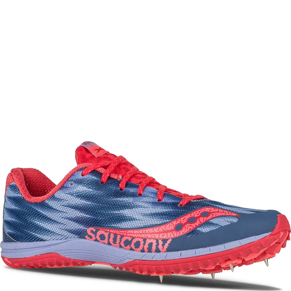 Saucony Women's Kilkenny XC Cross Country Running Spikes - Lavender & Red - Size 10.5 Regular Width - Lightweight Track Shoes for Trail Racing & Outdoor Training