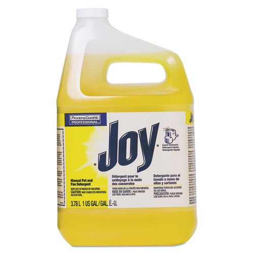 Joy Lemon Dishwashing Liquid - 1 Gallon Bottle (Pack of 4) | Powerful Degreaser for Kitchen, Restaurant & Commercial Use | Fresh Lemon Scent for Sparkling Clean Dishes