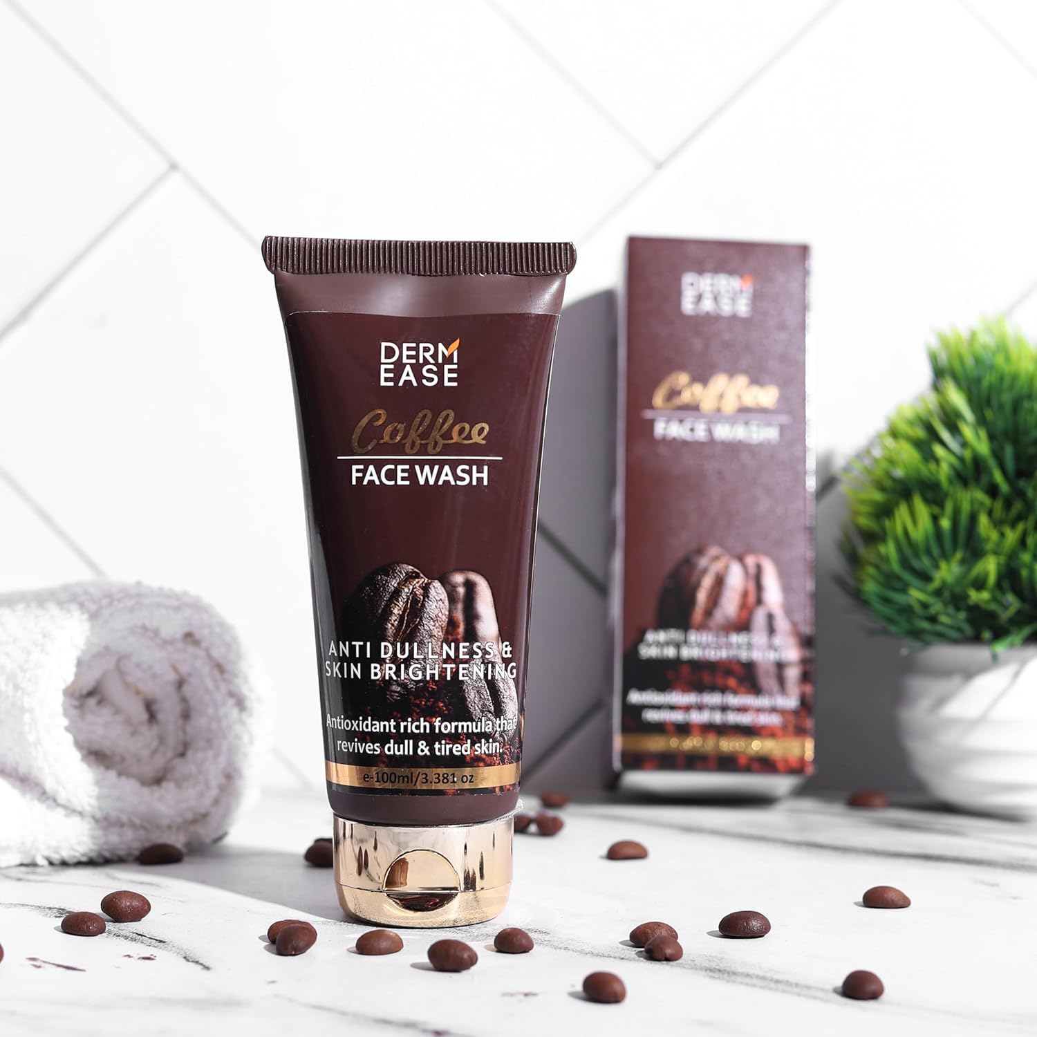 Deep Cleansing Coffee Face Wash for Oily Skin - Oil Control & Detoxifying Facial Cleanser for Men & Women - Anti-Pollution Daily Face Wash for Summer - 100ml - Perfect for Morning & Night Skincare Routine