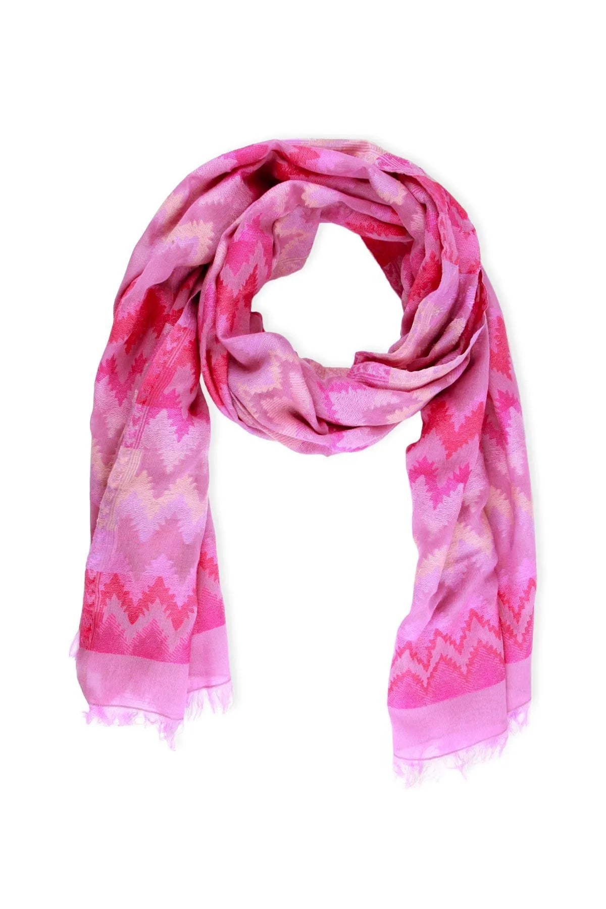 Stylish Zig Zag Woven Scarf for Women - Soft Winter Fashion Accessory - Perfect for Cold Weather, Office Wear & Holiday Outfits