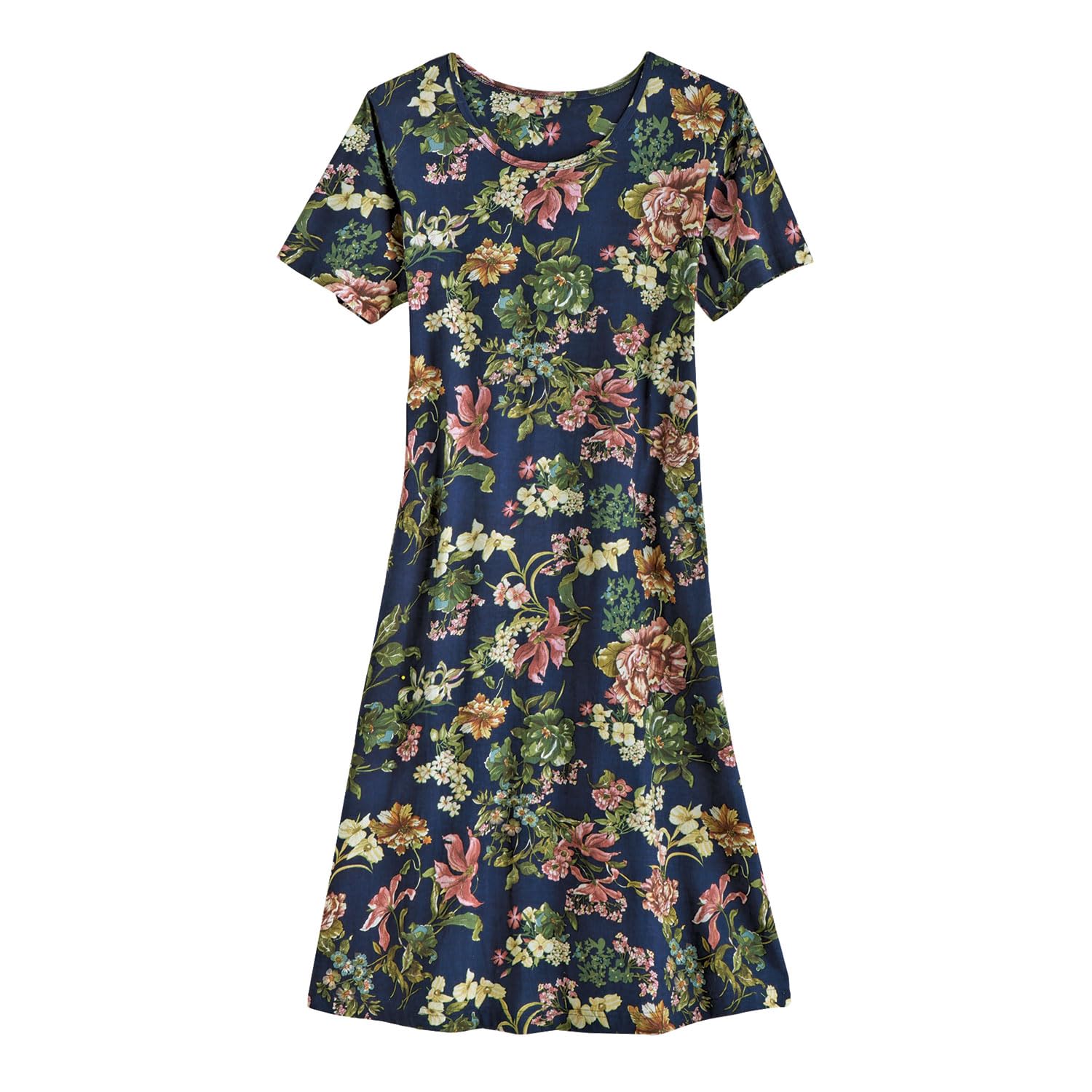 LA CERA Provence T-Shirt Dress for Women - Soft Cotton Casual Summer Dress - Perfect for Beach, Vacation & Everyday Wear