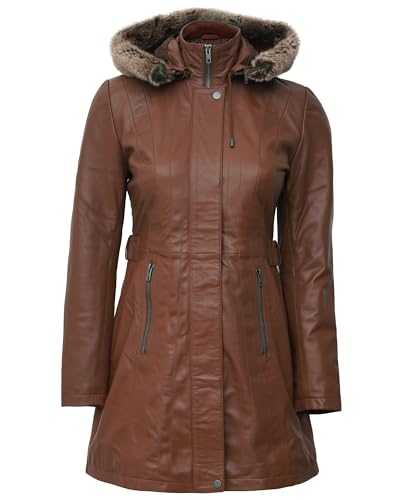 Brown - Jean Hooded Coat