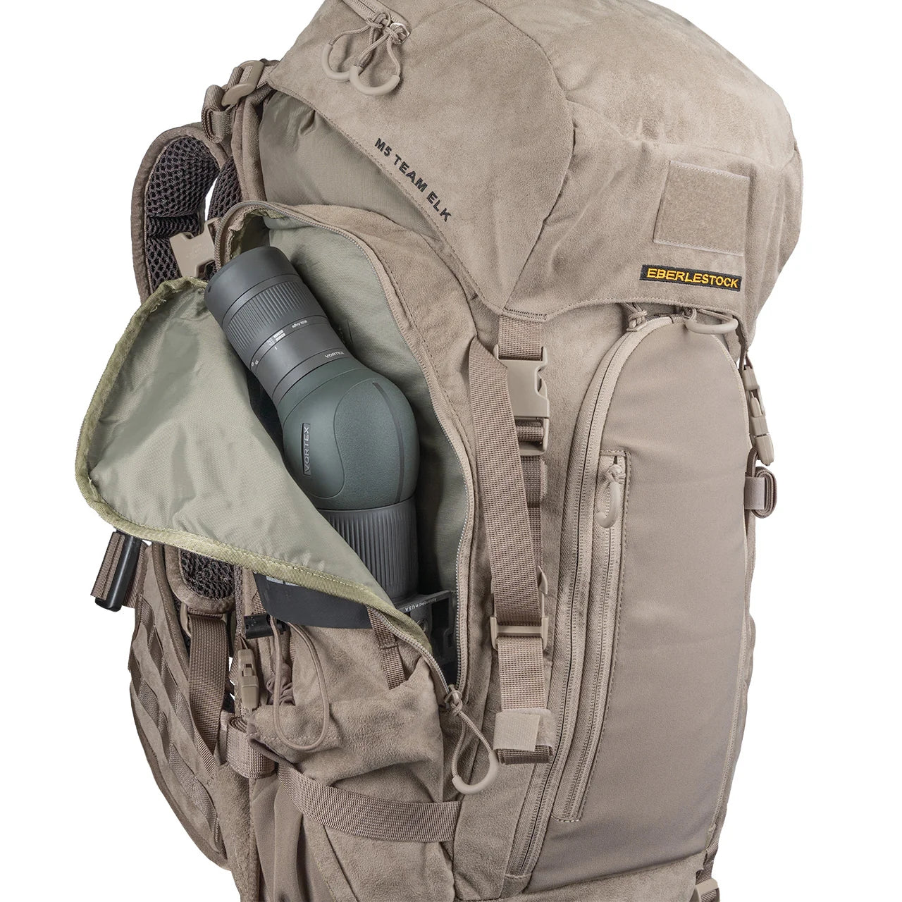 Eberlestock Team Elk Pack - Lightweight Hunting Backpack with Rifle Scabbard | Durable Gear for Elk Hunting, Backpacking & Outdoor Adventures