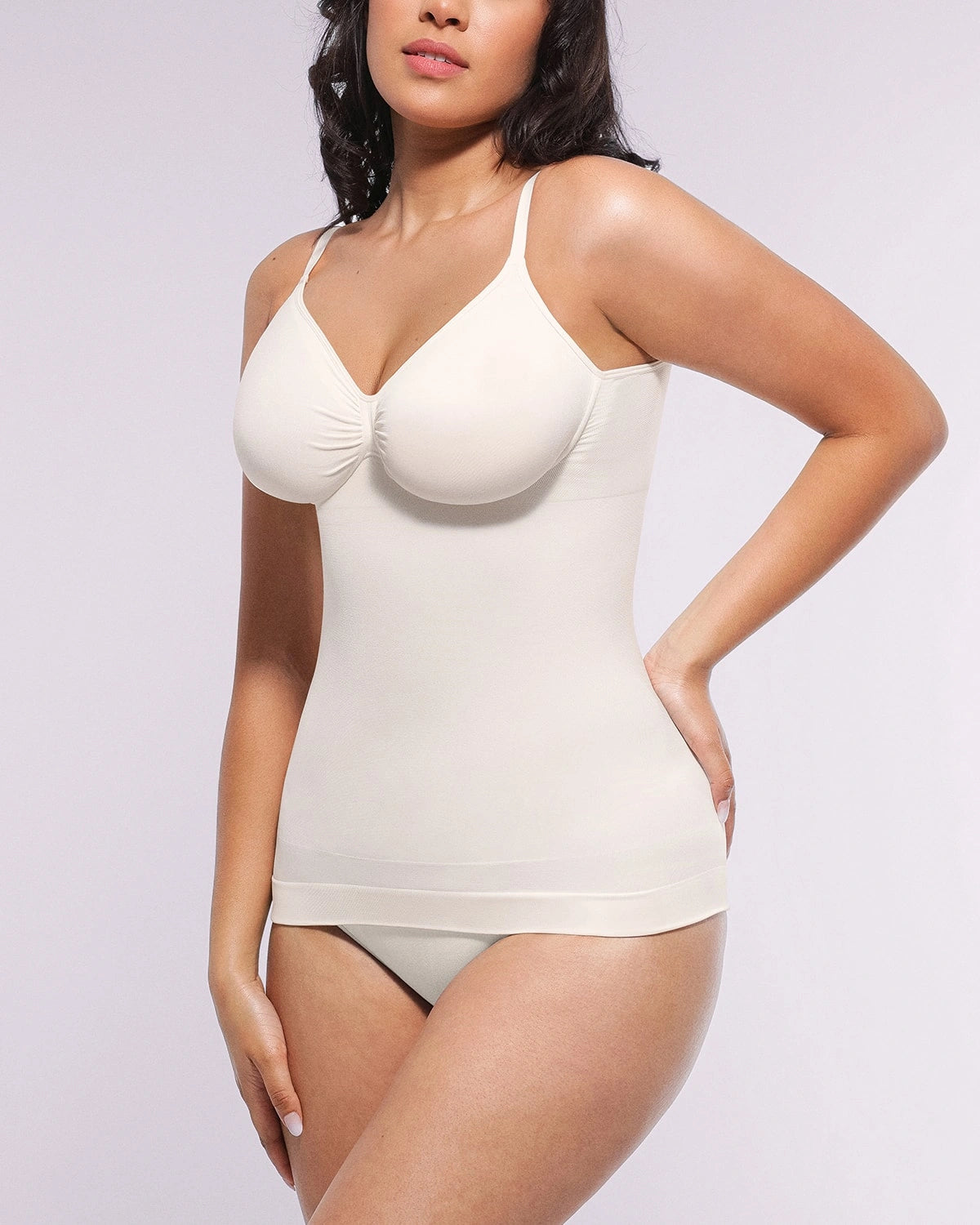 OceanHug™ Eco-Friendly Oyster Shell Relaxed Cami Top - Sustainable Women's Beachwear for Casual Outings & Summer Vacations