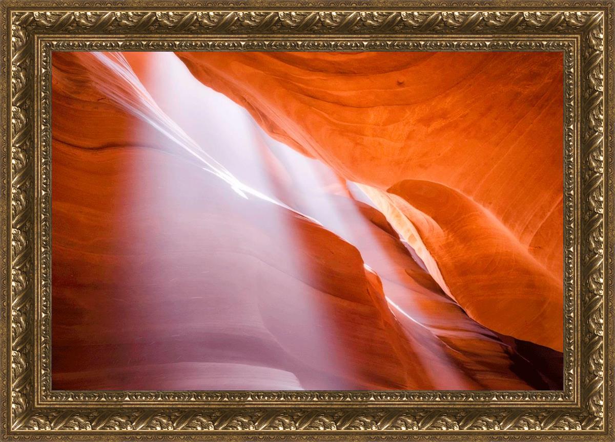 Stunning Antelope Canyon Light Shafts Wall Art - Natural Sunbeam Photography Print for Home & Office Decor - Perfect for Living Rooms, Bedrooms & Workspaces
