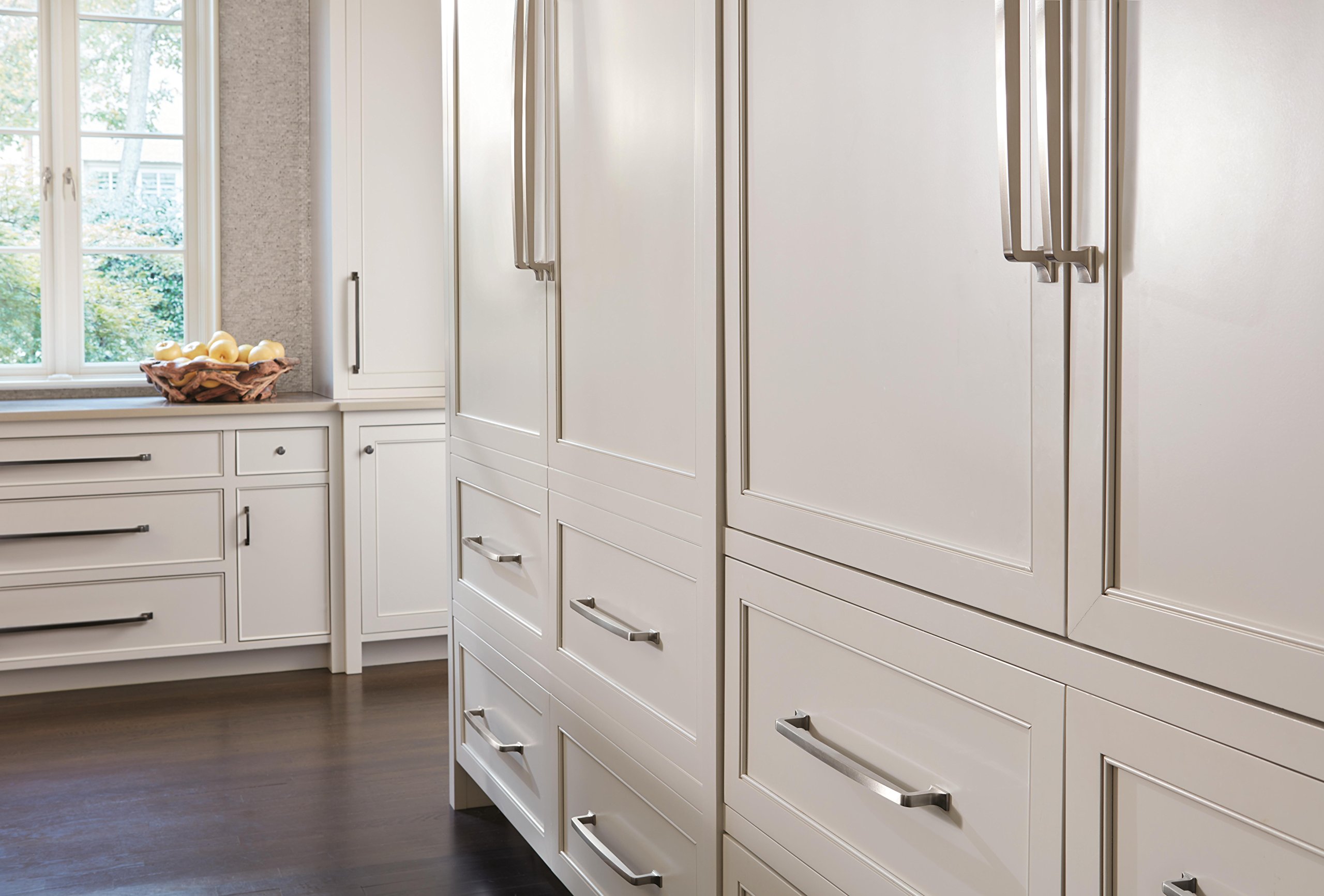 Amerock 12 Inch Satin Nickel Appliance Pull - 305mm Center to Center - Westerly Drawer Handle & Cabinet Hardware (1 Pack) - Perfect for Kitchen Cabinets, Bathroom Vanities & Furniture Upgrades