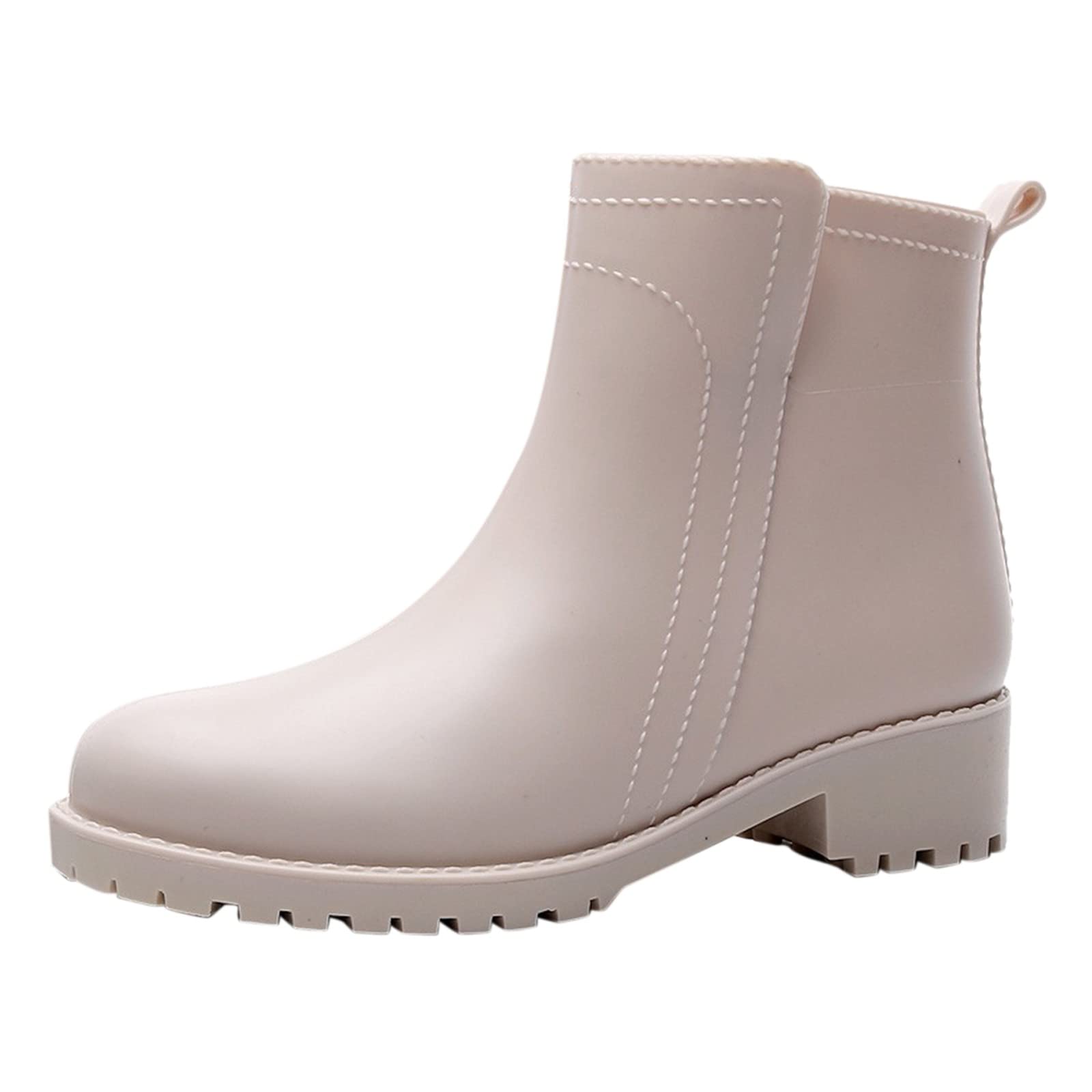 Zannycn Women's Calf-Length Rain Boots - Waterproof Rubber Shoes with Cute Bow for Casual Wear, Indoor & Outdoor Use - Perfect for Rainy Days, Gardening, and Beach Walks