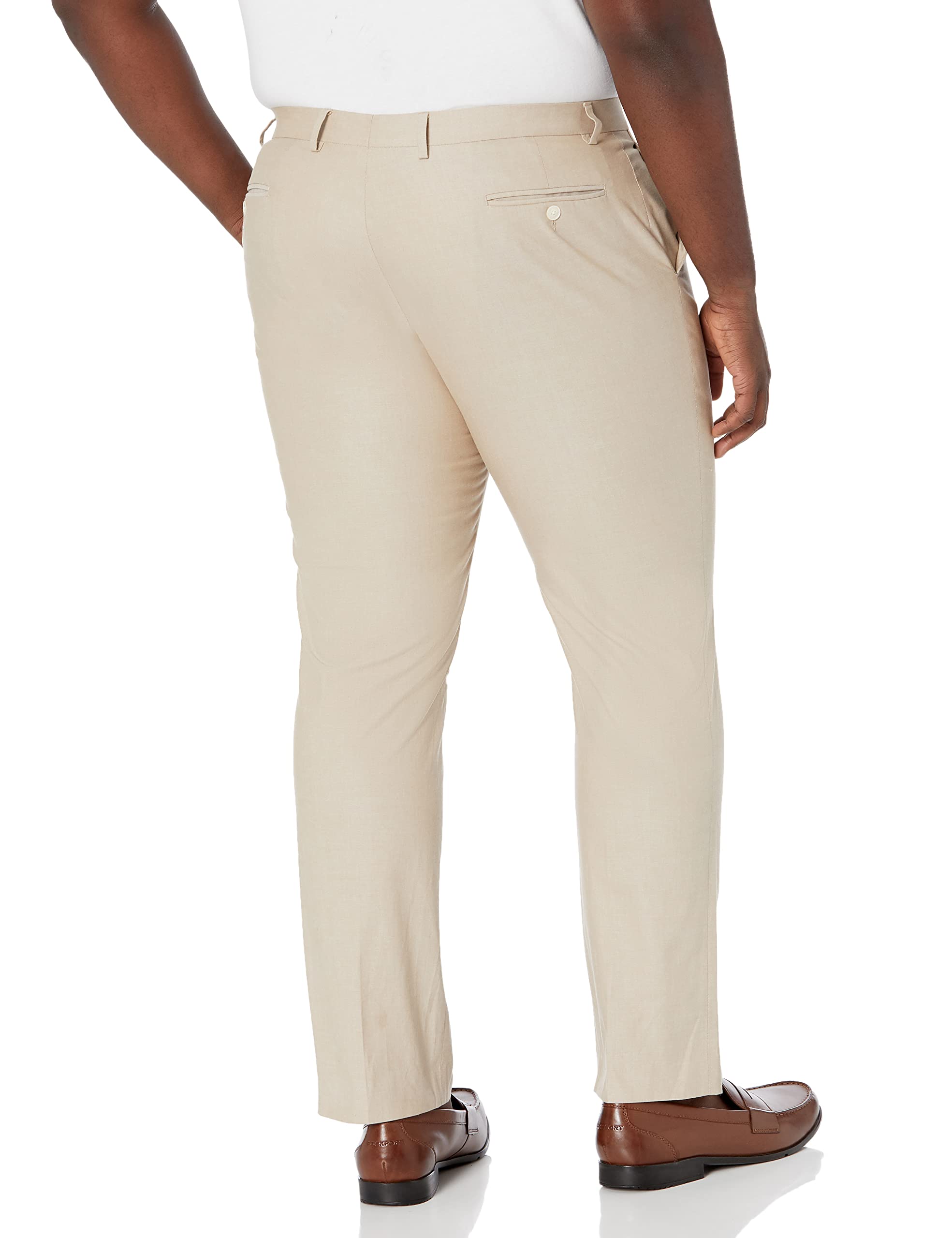 Tommy Hilfiger Men's Hall Plain Pleat Dress Pants - Classic Fit Formal Trousers for Office, Business & Wedding Occasions