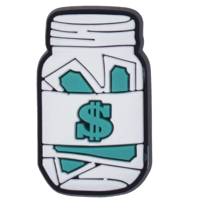 Trendy 1-Piece Money Shoe Charms for Crocs - Fun Jibbitz Accessories for Women & Men - Perfect for Clogs, Sandals & Party Favors - Great for Casual Wear, Beach Outings & Gift Giving
